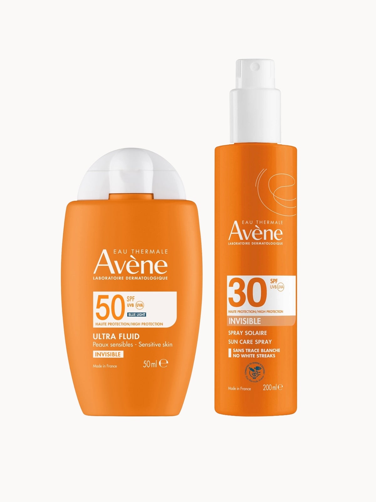 Avène Fluid Invisible and Sun Cream Bundle