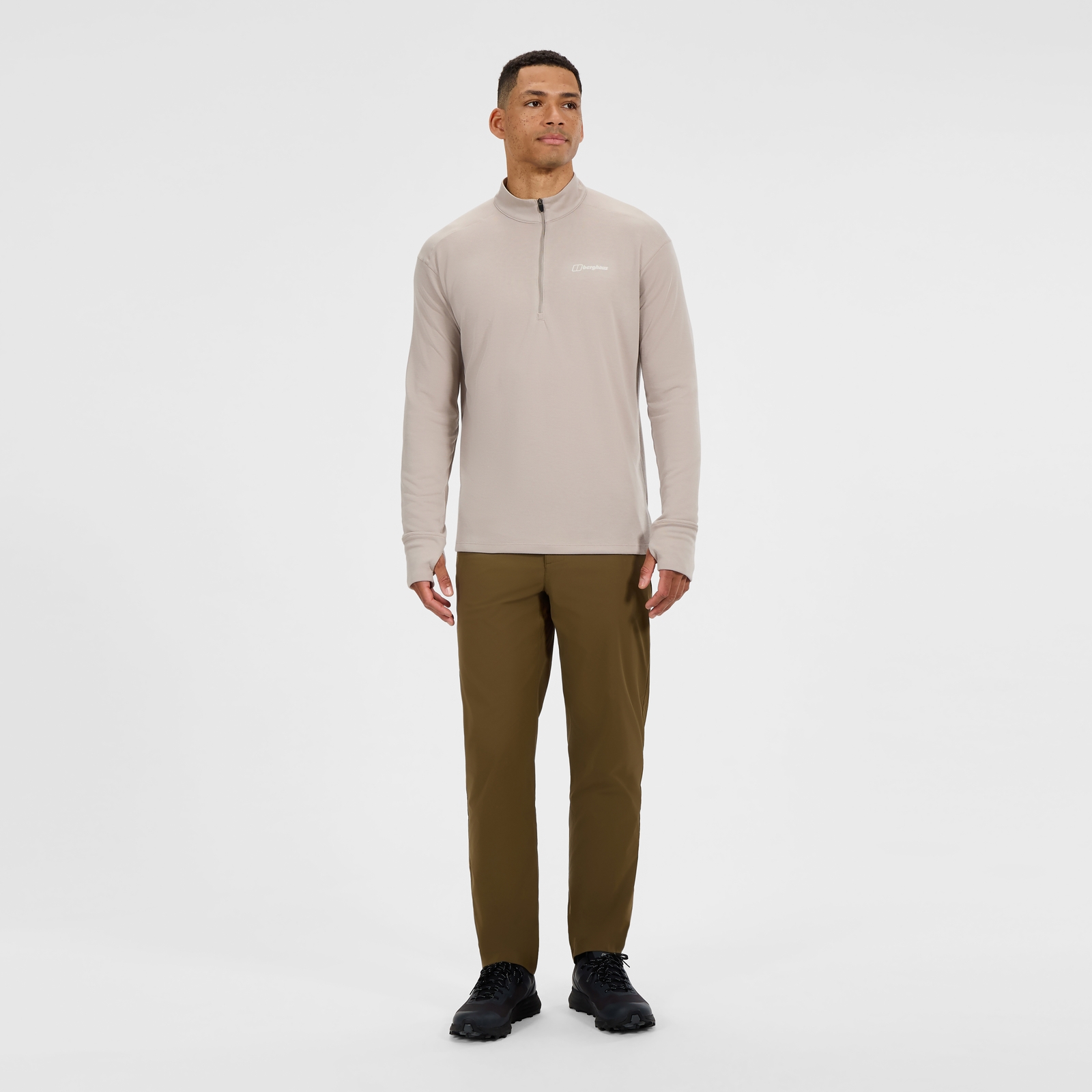 Image of Men's Ivyhill Half Zip Top - Grey