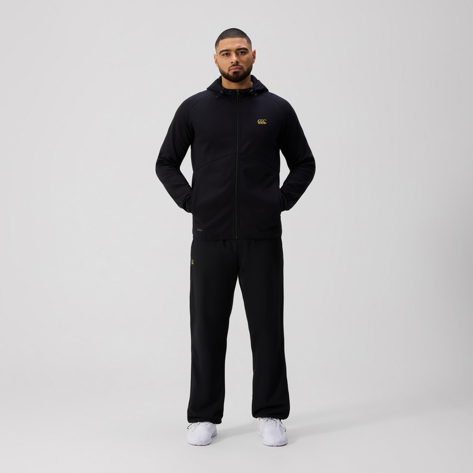 Mens Tempo+ Full-Zip Hoodie Black