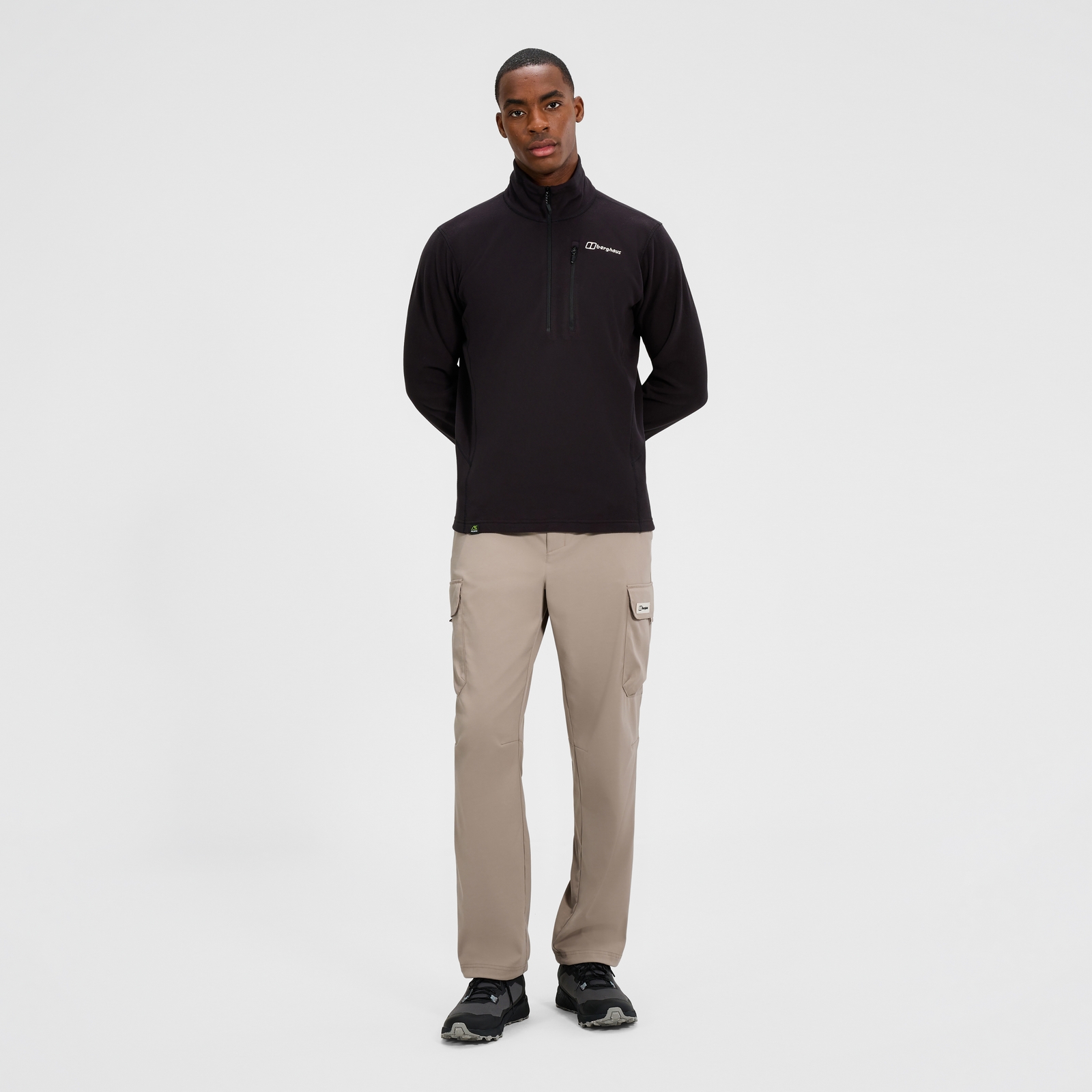 Men's Prism Micro Half Zip Polartec Fleece  - Black