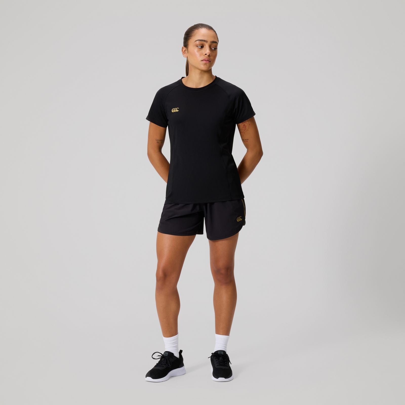 Womens Tempo+ Training T-Shirt Black