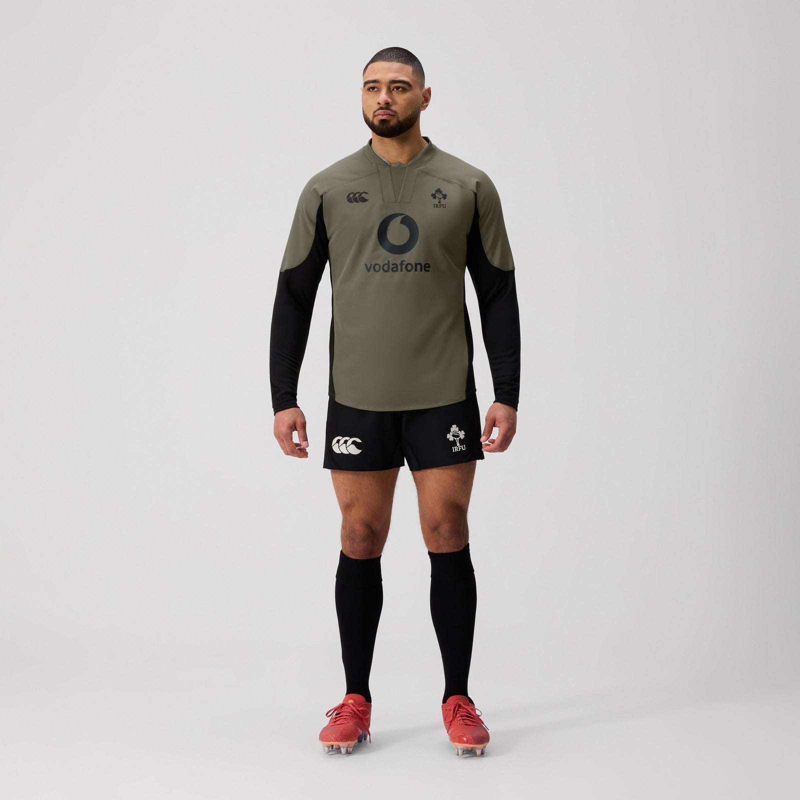 Mens Ireland Tech Drill Top Green/Black
