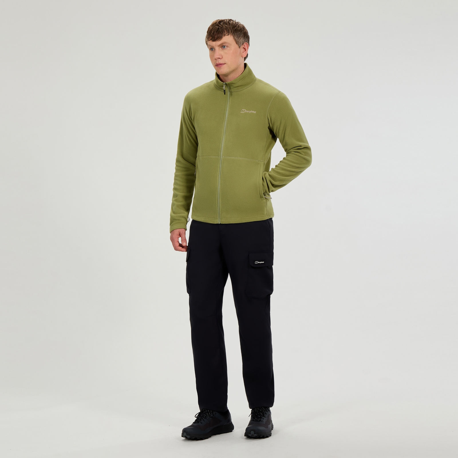 Image of Men's Prism Micro InterActive Polartec Fleece Jacket - Green