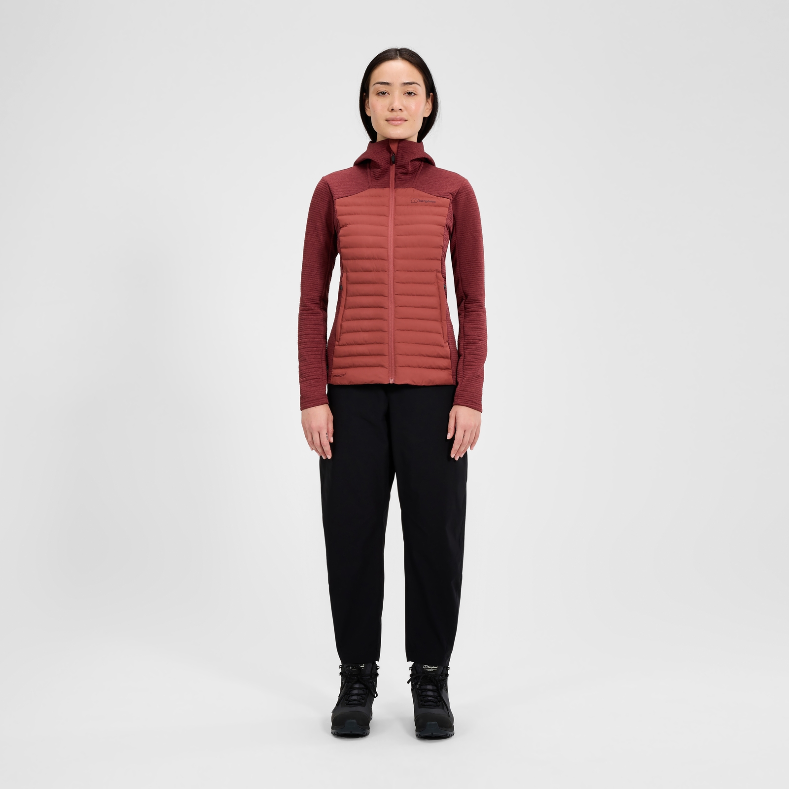 Women's Nula Hybrid Synthetic Insulated Jacket  - Red