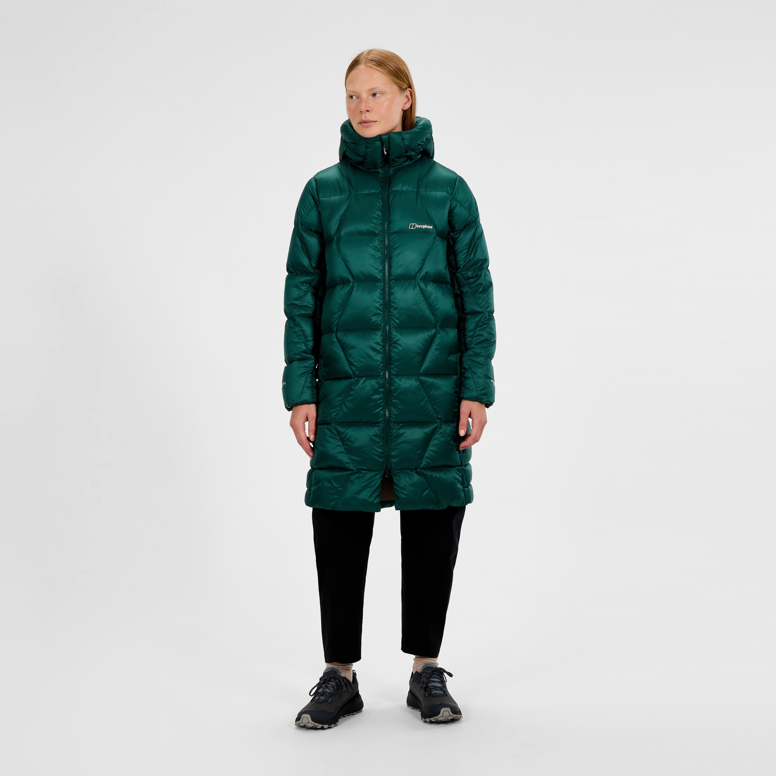 Image of Women's Explorer Long Down Jacket - Green