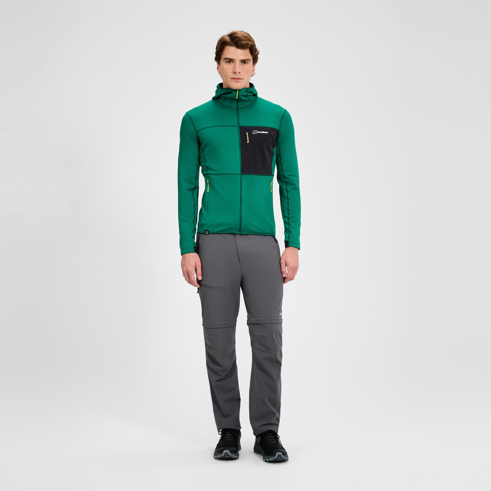 Men's Ridge-Hiker Hooded Jacket  - Green/Black