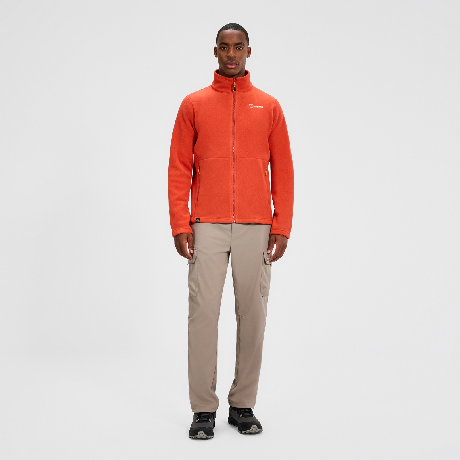 Image of Men's Prism InterActive Polartec Fleece Jacket - Orange