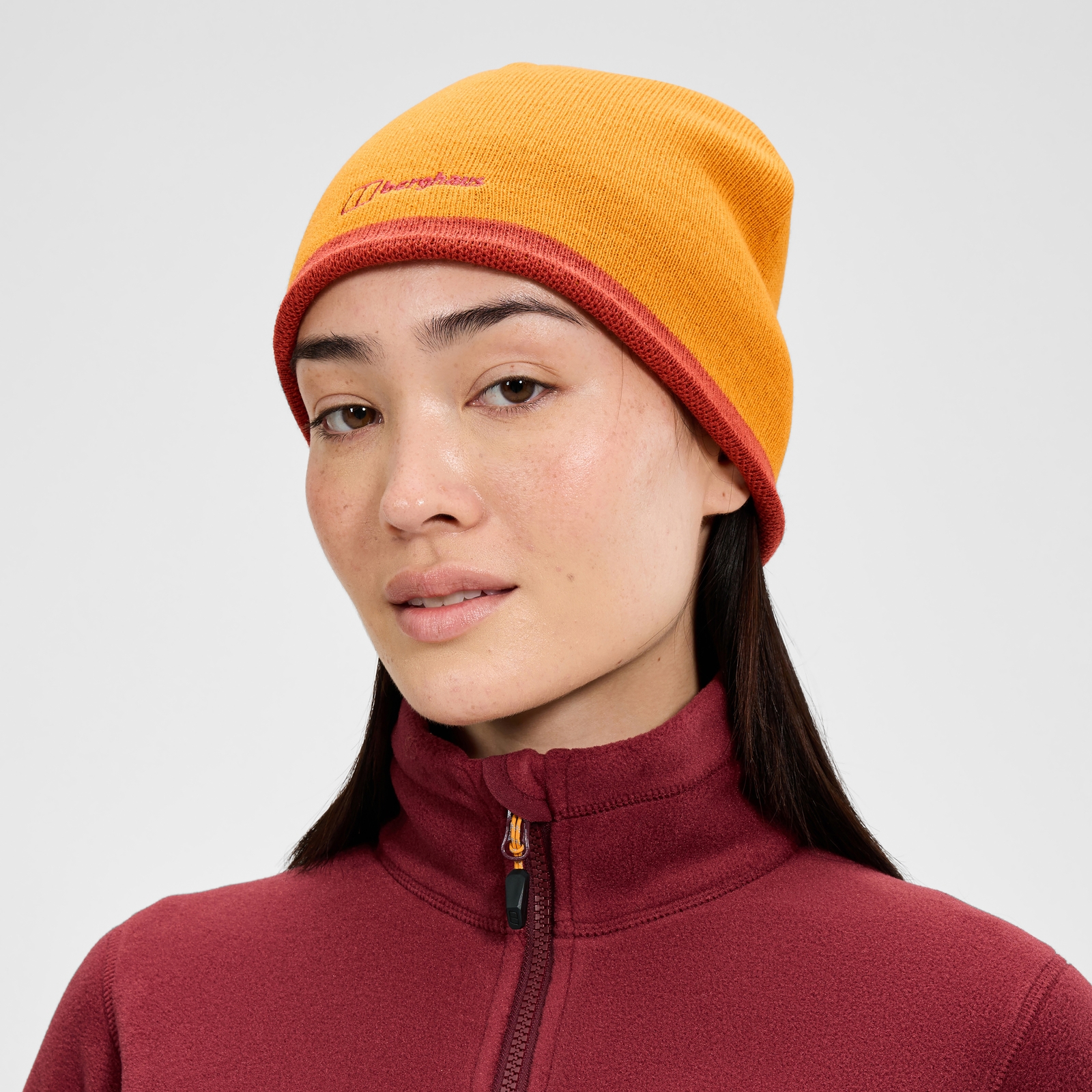 Image of Unisex Blocks Beanie - Orange