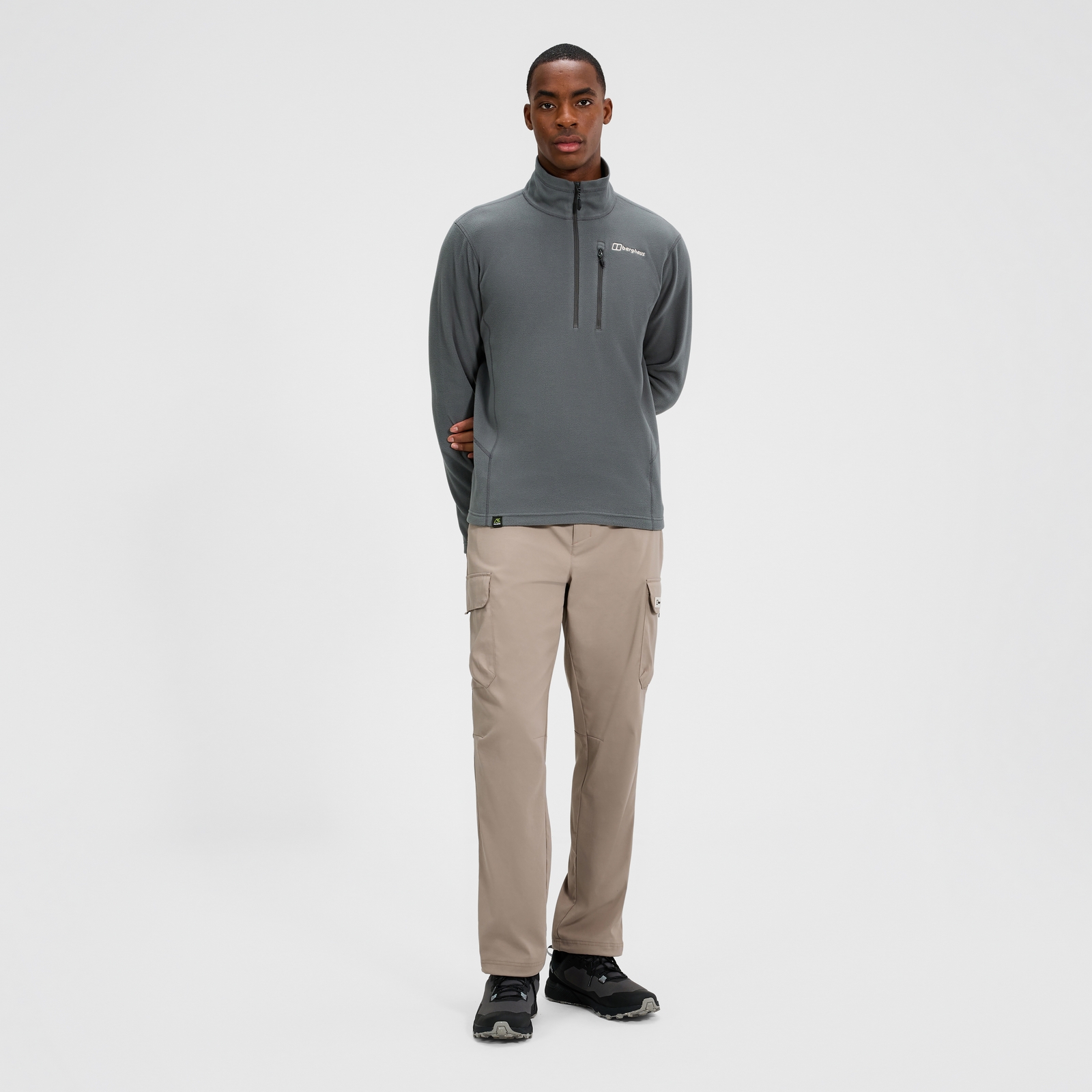 Men's Prism Micro Half Zip Polartec Fleece  - Grey