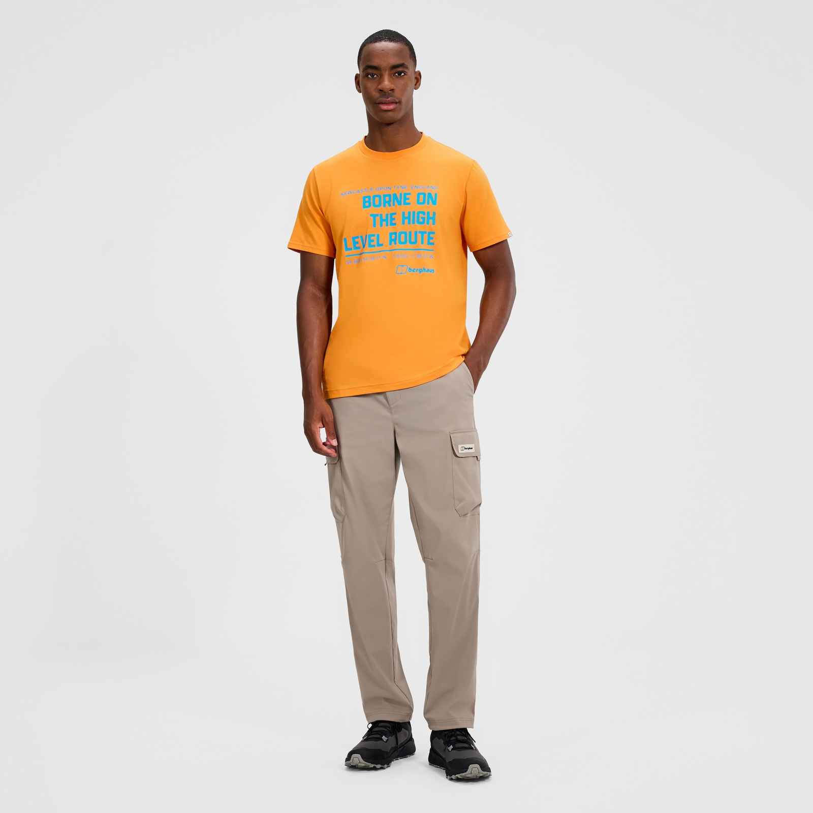 Image of Men's High Level Route Tee - Orange
