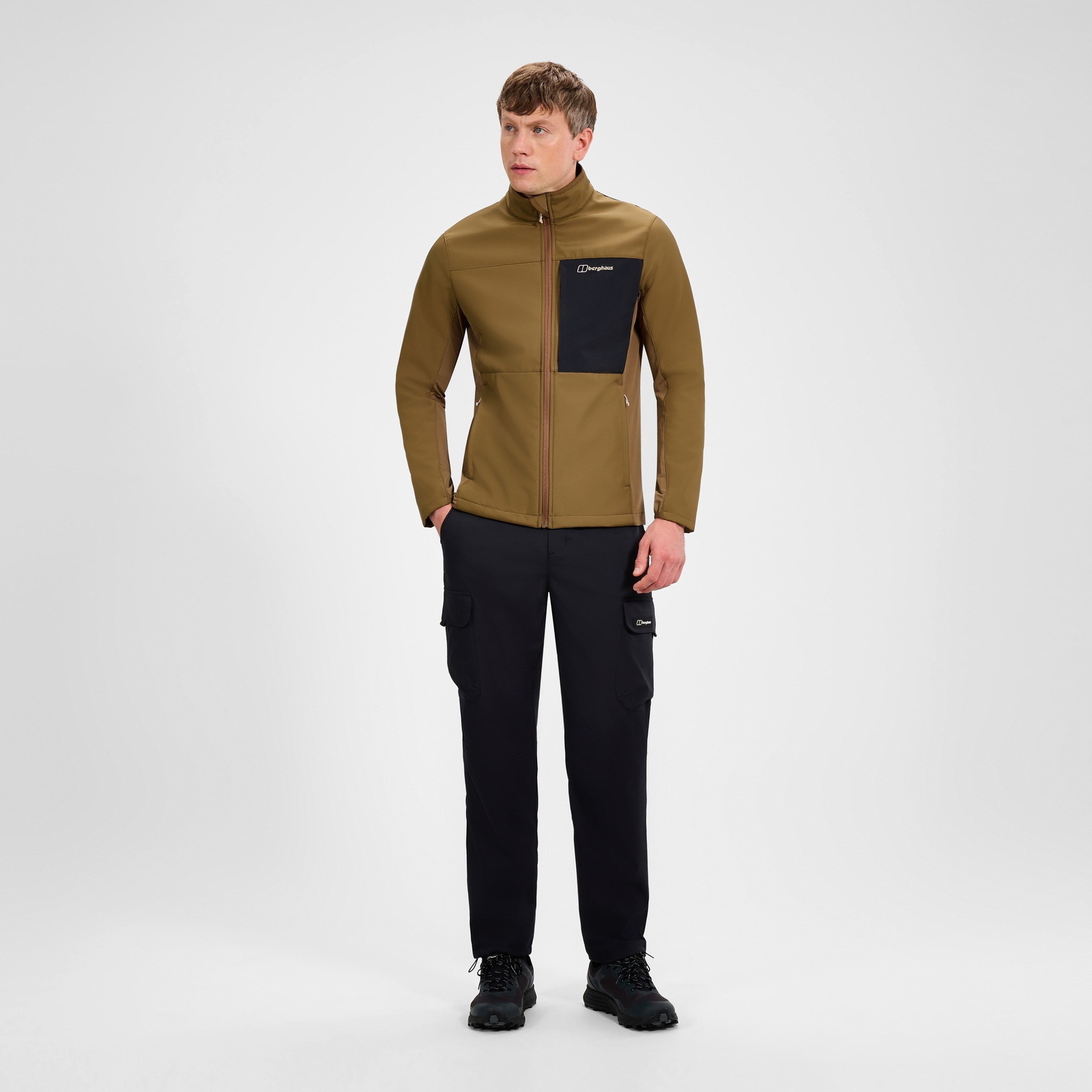 Image of Men's Ghlas 3.0 Softshell Jacket - Brown/Black