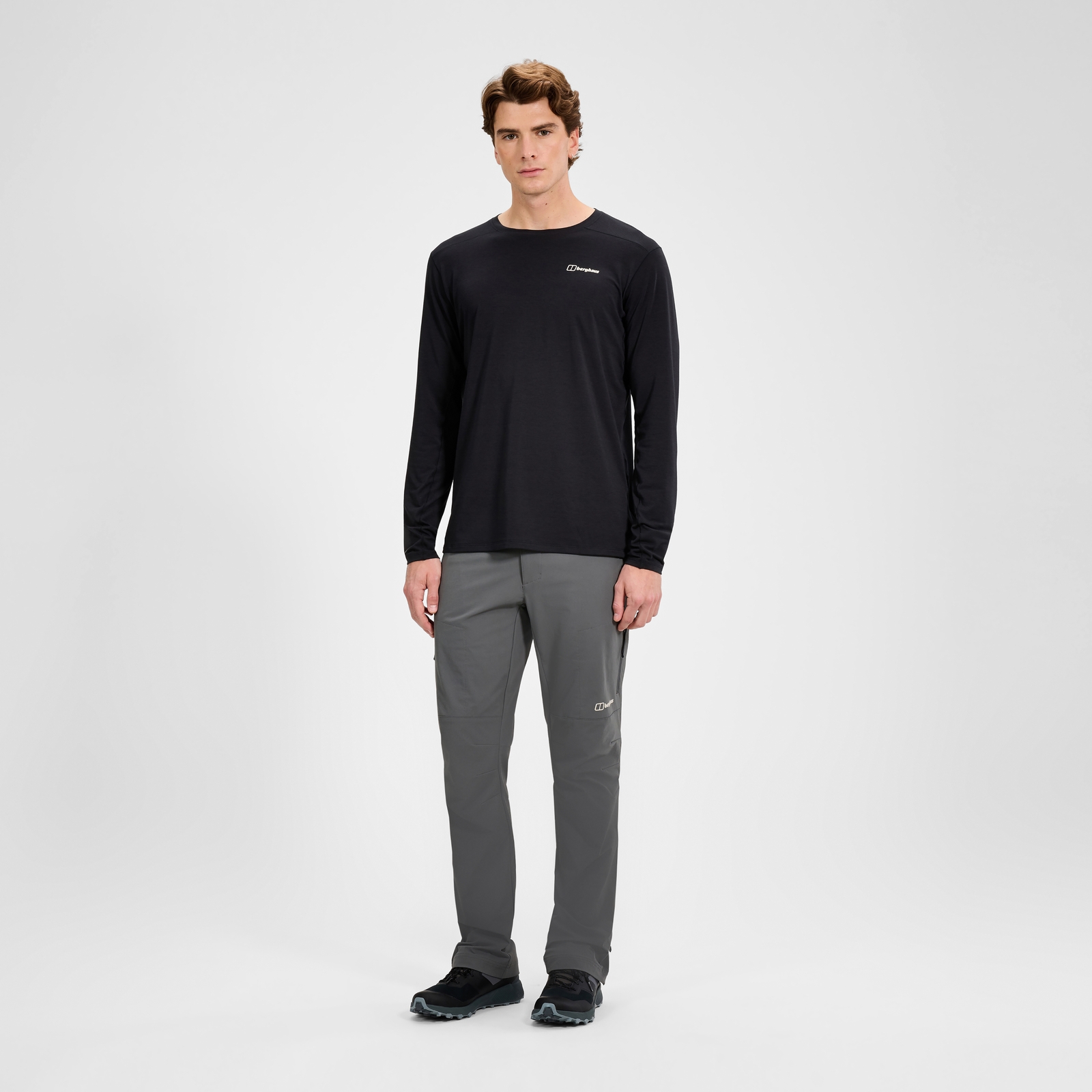 Image of Men's Delta Long Sleeve Tech Tee - Black