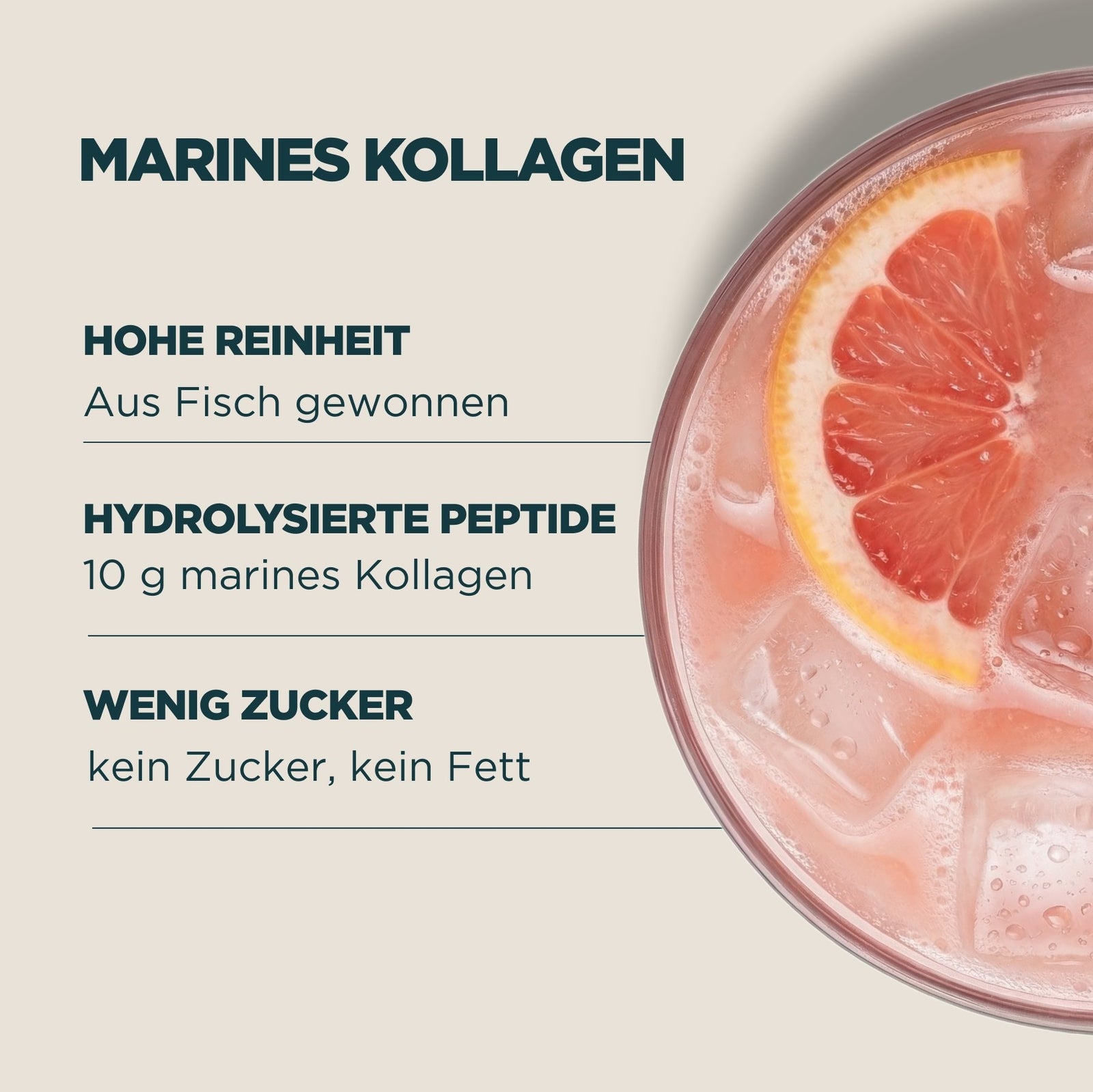 Meereskollagen - 360G, 30Portionen - Pink Grapefruit — Bild 3