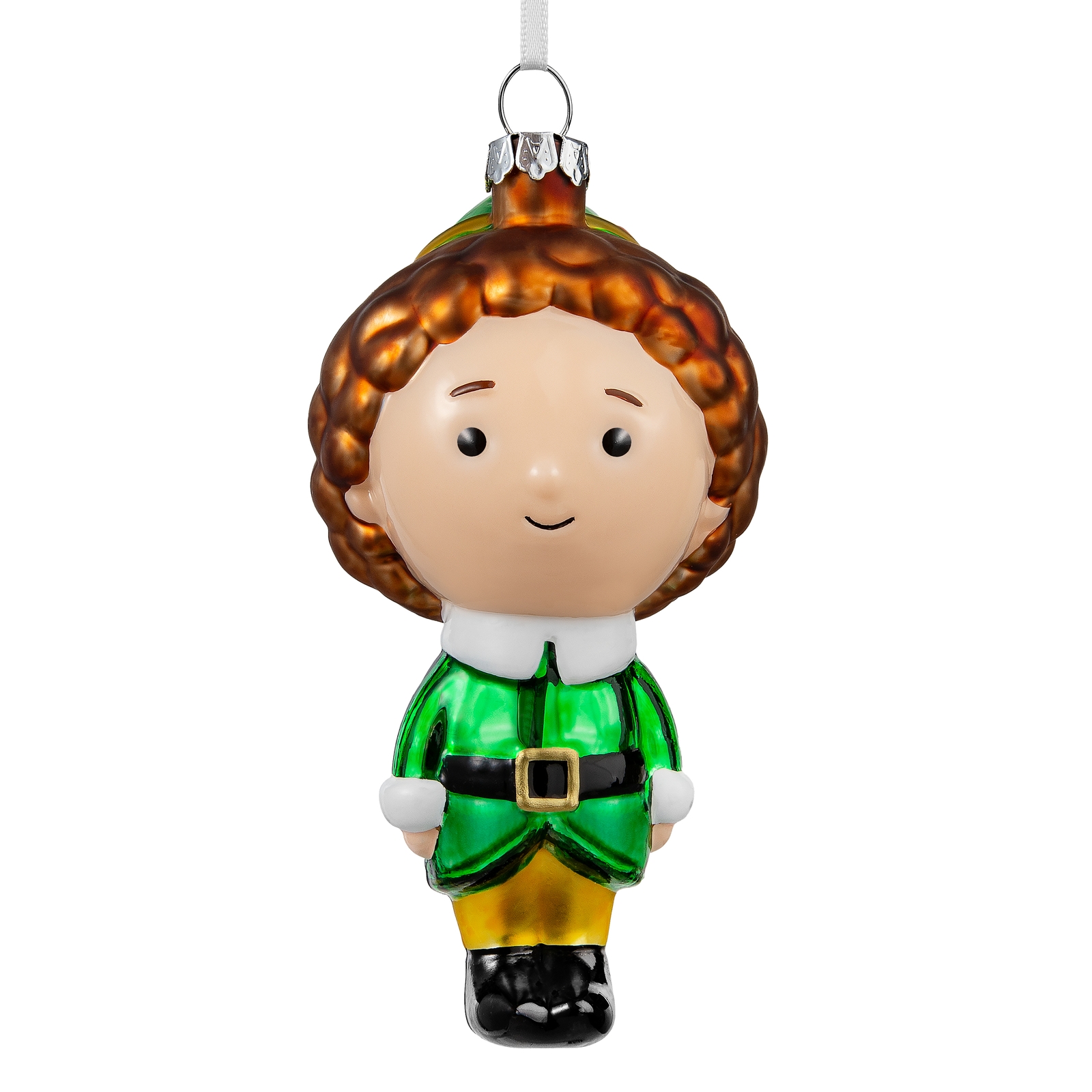 Hallmark Elf Glass Christmas Ornament - Buddy the Elf