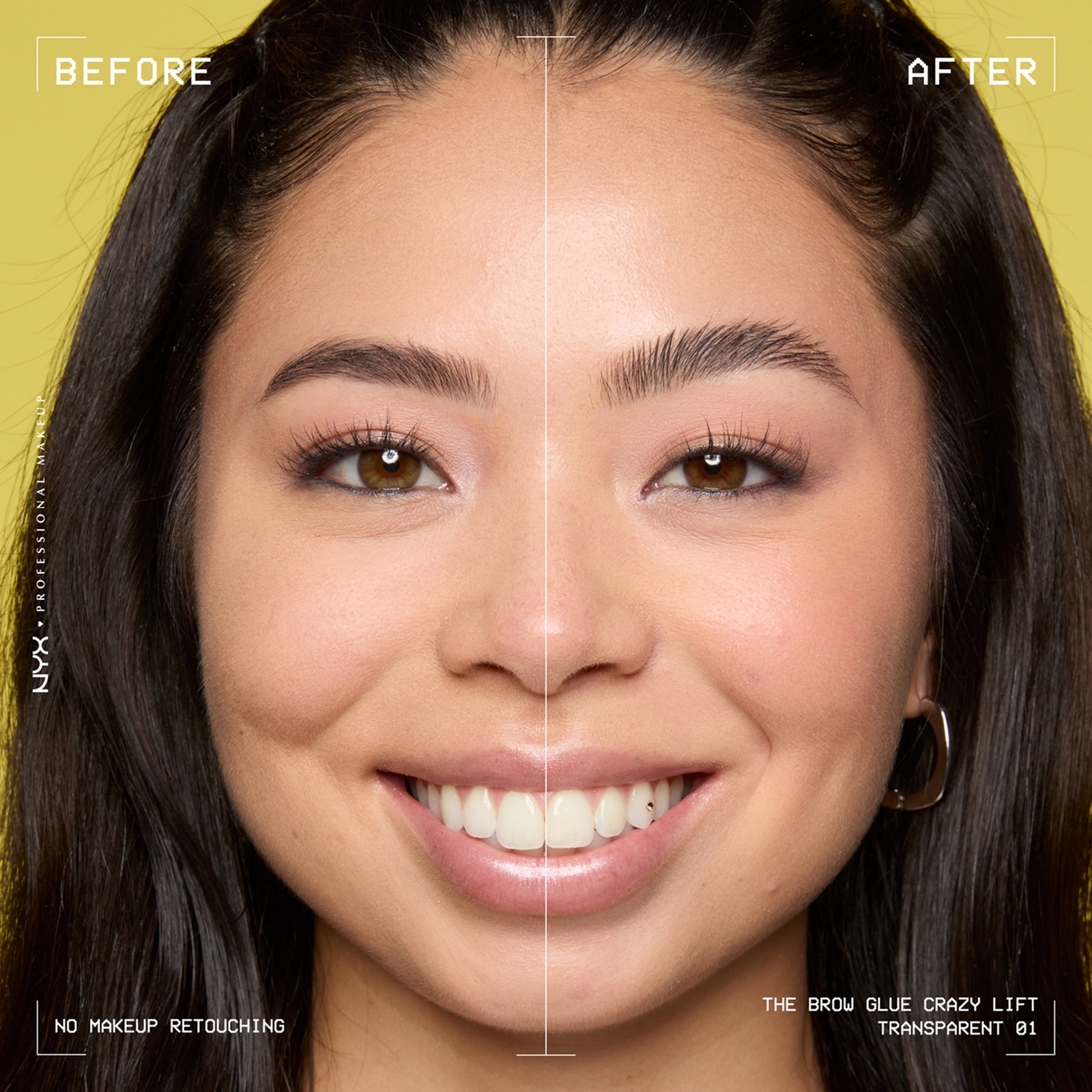 Thumbnail - NYX Professional Makeup The Brow Glue Crazy Lift, Brow Lamination Gel- Transparent