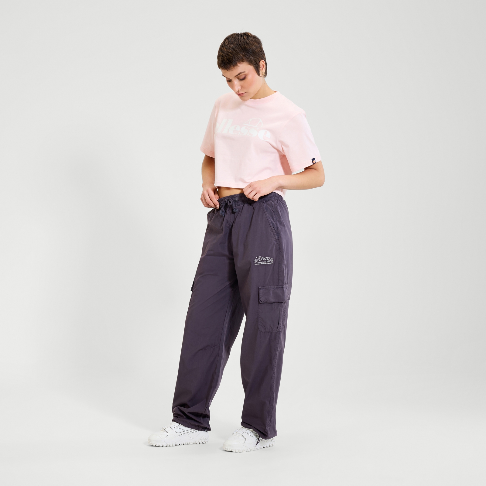 Image of Women's Silo Cropped Tee Light Pink