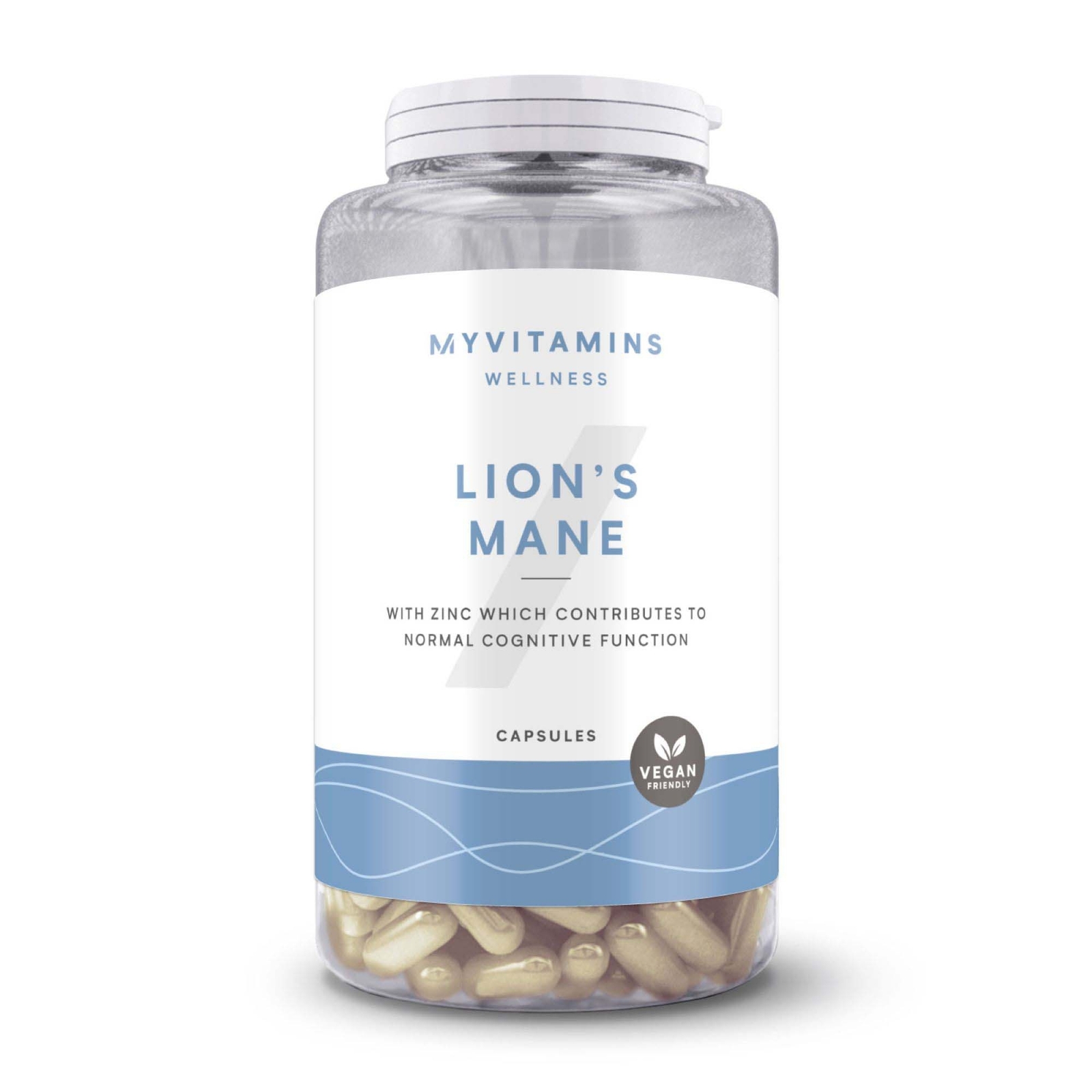 myvitamins UK MyProtein Lion's Mane Capsules - 60 Capsules, 30servings - Unflavoured