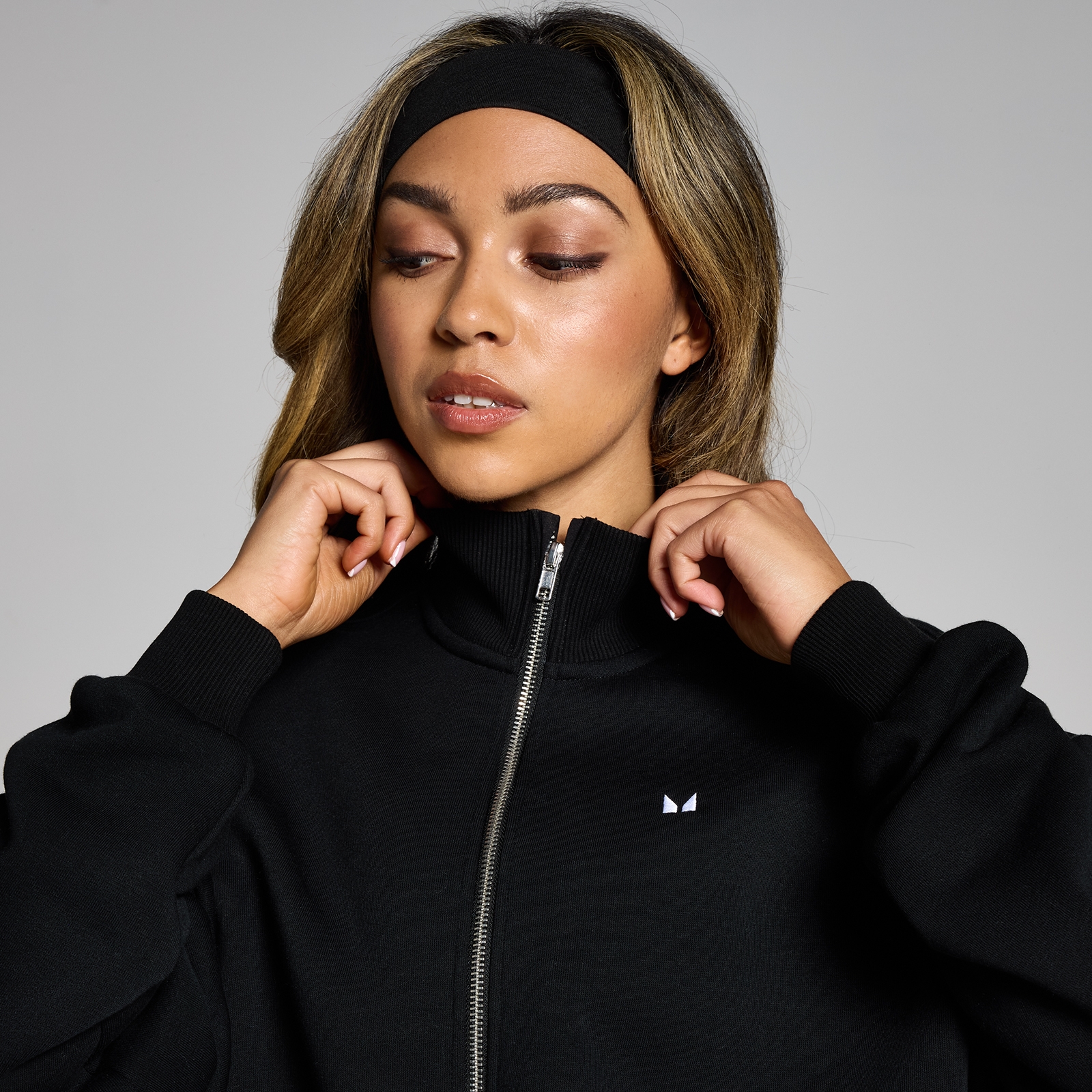 Thumbnail - MP Damen Basics Bomberjacke mit durchgehendem Reißverschluss – Schwarz - XXL