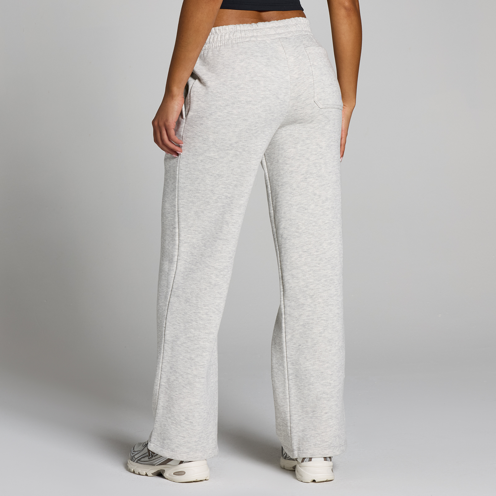 MP Damen Basics Gerade Jogginghose - Hellgrau Meliert - L