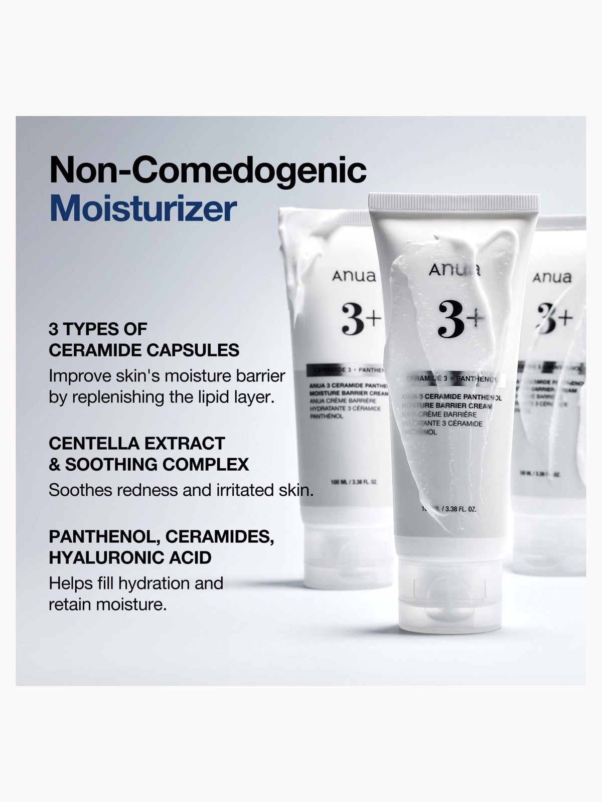 Anua 3 Ceramide Panthenol Moisture Barrier Cream 100ml 3