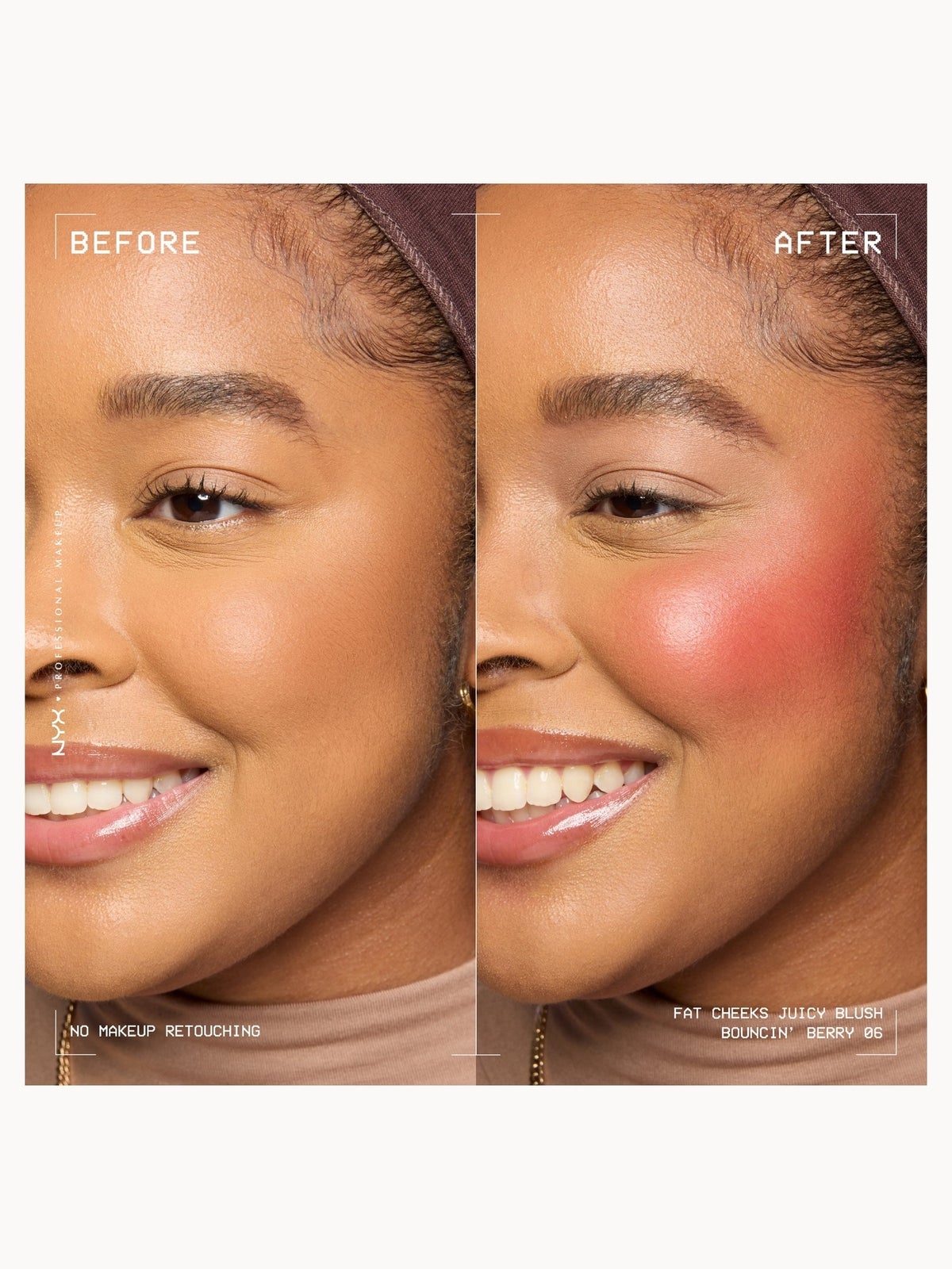 NYX Professional Makeup Fat Cheeks Juicy Blush, Liquid Blush, up to 12H Wear, Product Does Not Fade (various shades) 8ml - Bouncin' Berry 2