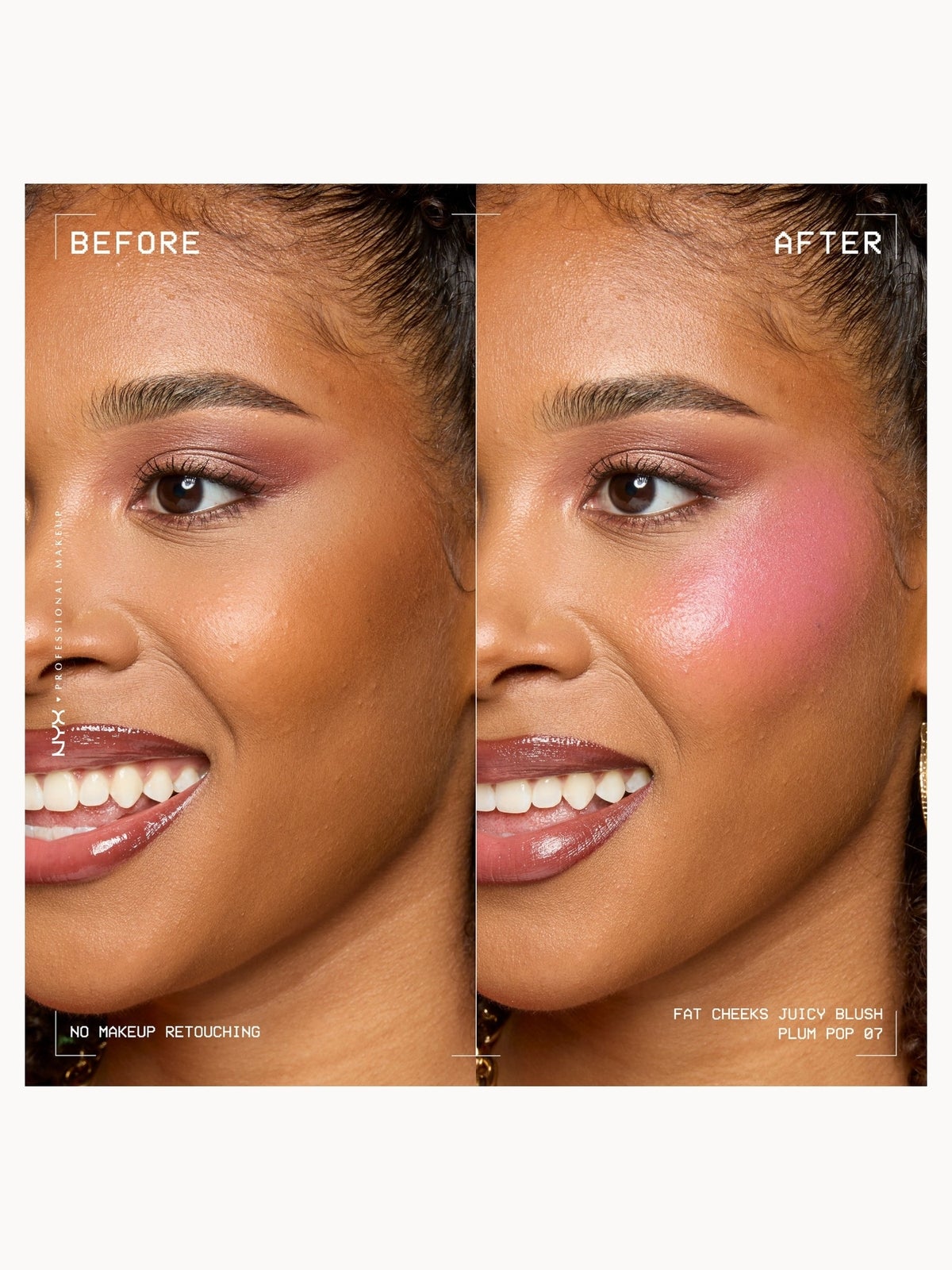 NYX Professional Makeup Fat Cheeks Juicy Blush, Liquid Blush, up to 12H Wear, Product Does Not Fade (various shades) 8ml - Plum Pop 2