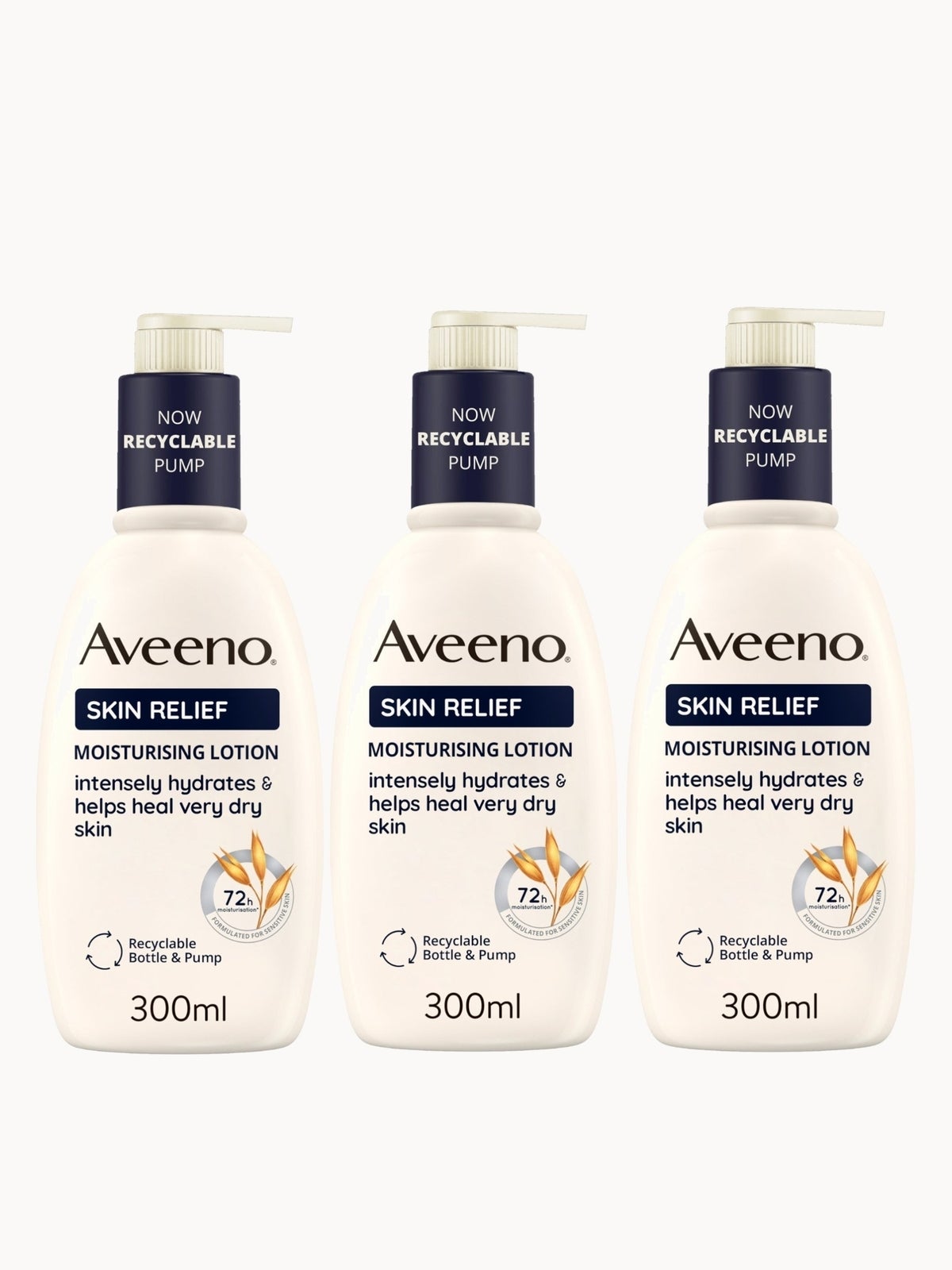 Aveeno Skin Relief Lotion Trio for Intense Hydration 900ml Mega Bundle