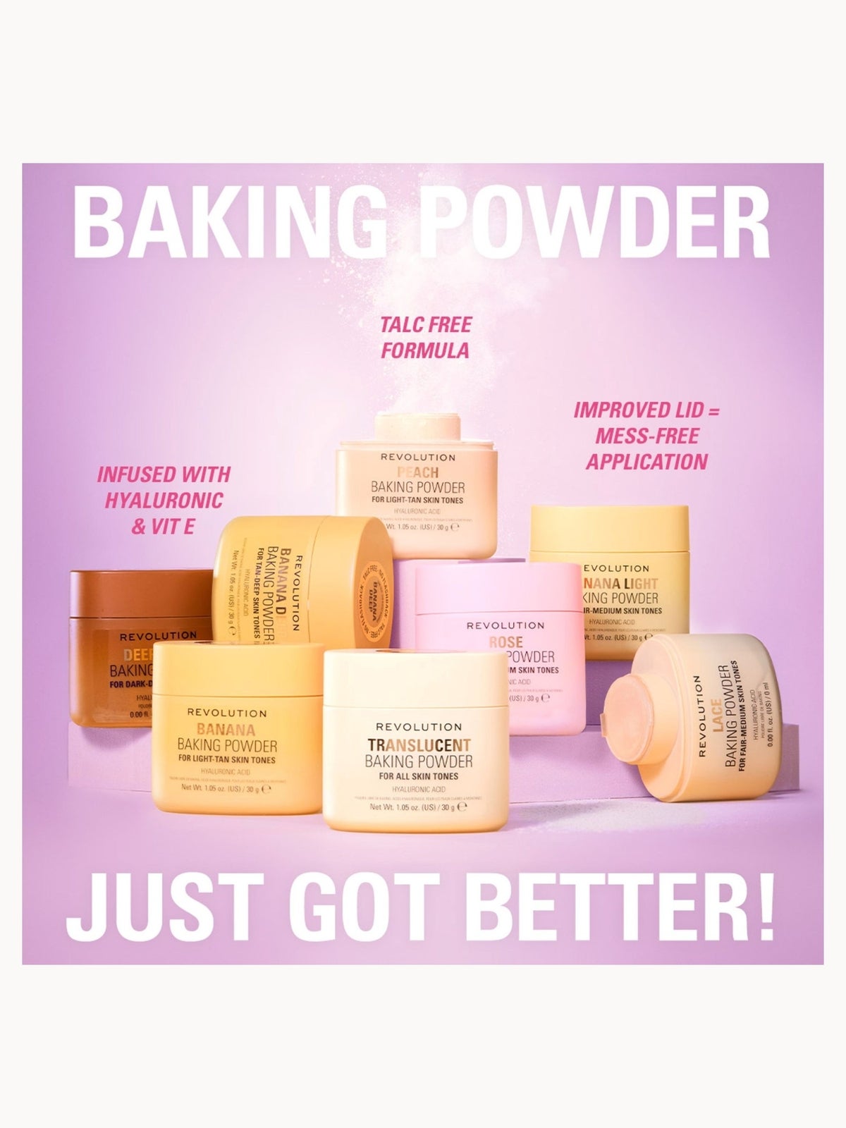 Revolution Loose Baking Powder (Various Shades) - Peach 4