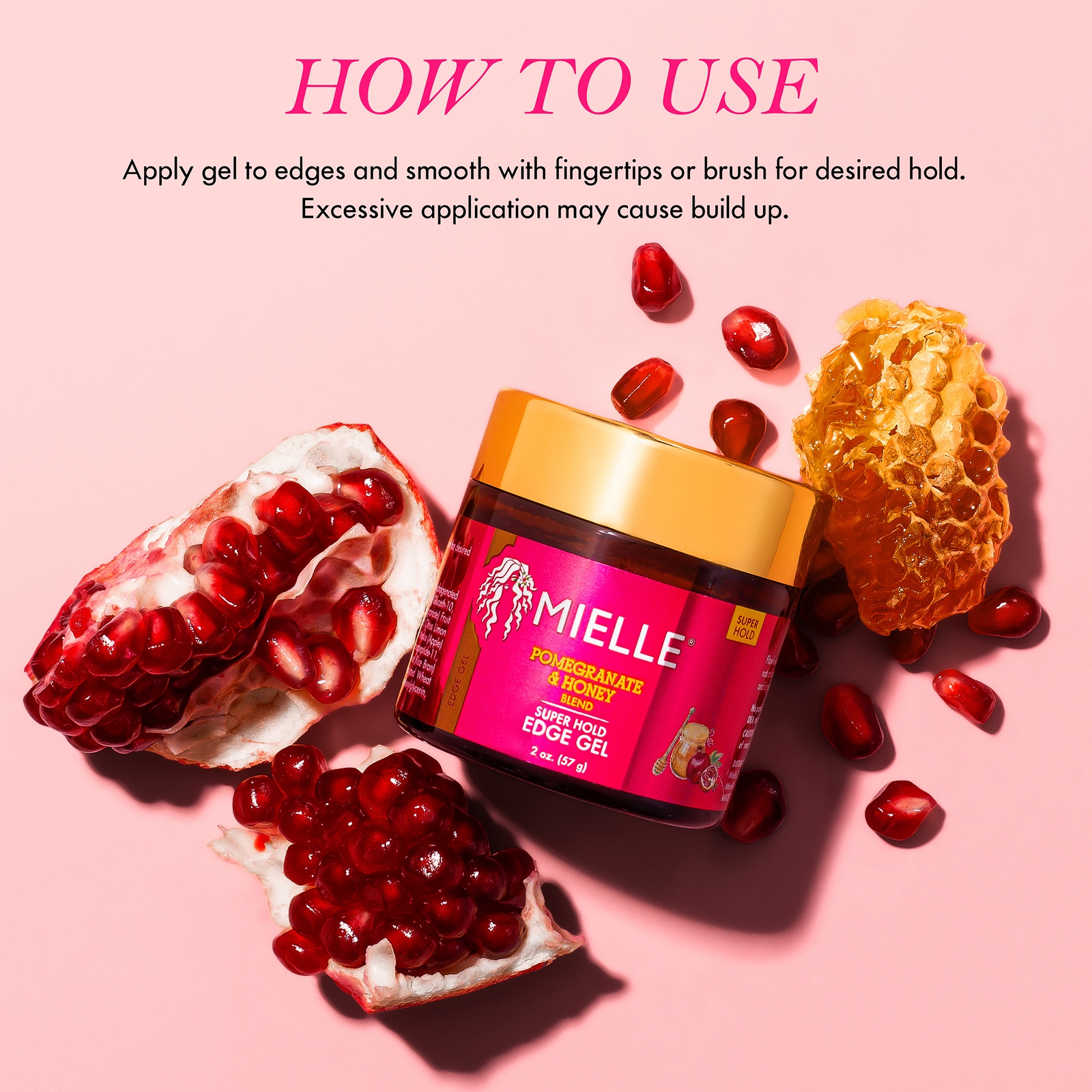 Thumbnail - Mielle Organics Pomegranate & Honey Blend Super Hold Edge Gel 57g