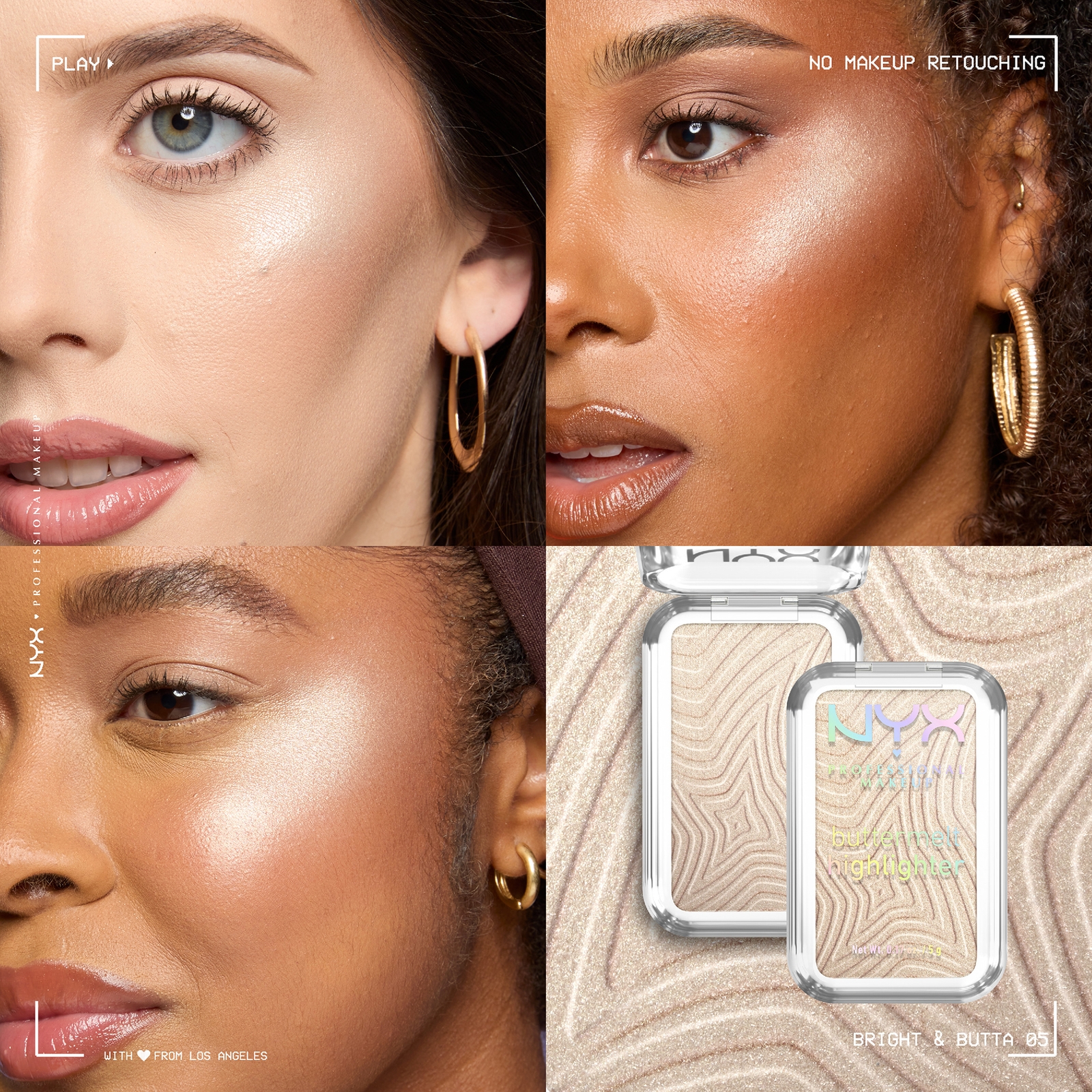 Thumbnail - NYX Professional Makeup Buttermelt Highlighter 5g (Various Shades) - Bright & Butta