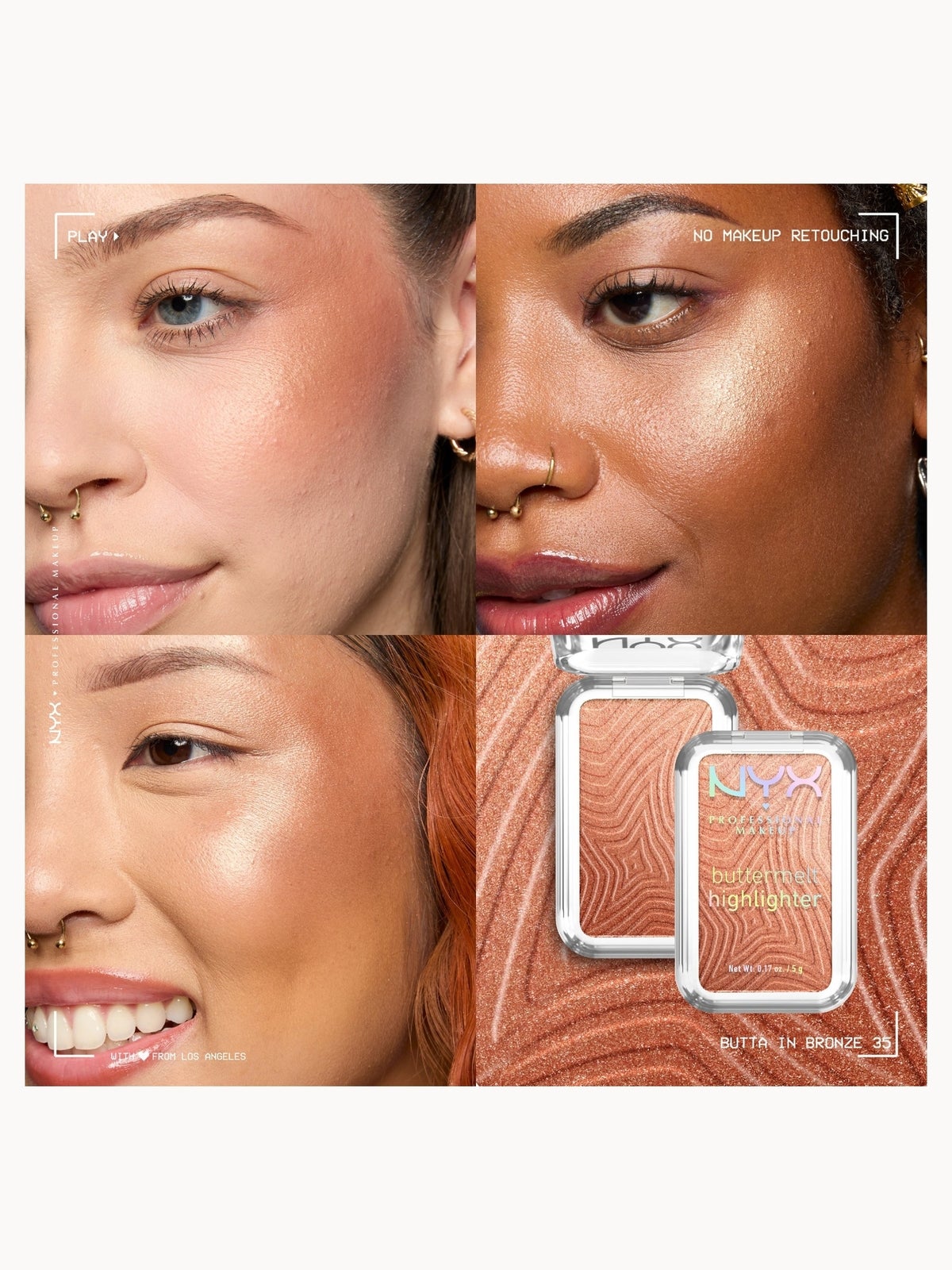 NYX Professional Makeup Buttermelt Highlighter 5g (Various Shades) - Butta in Bronze 3