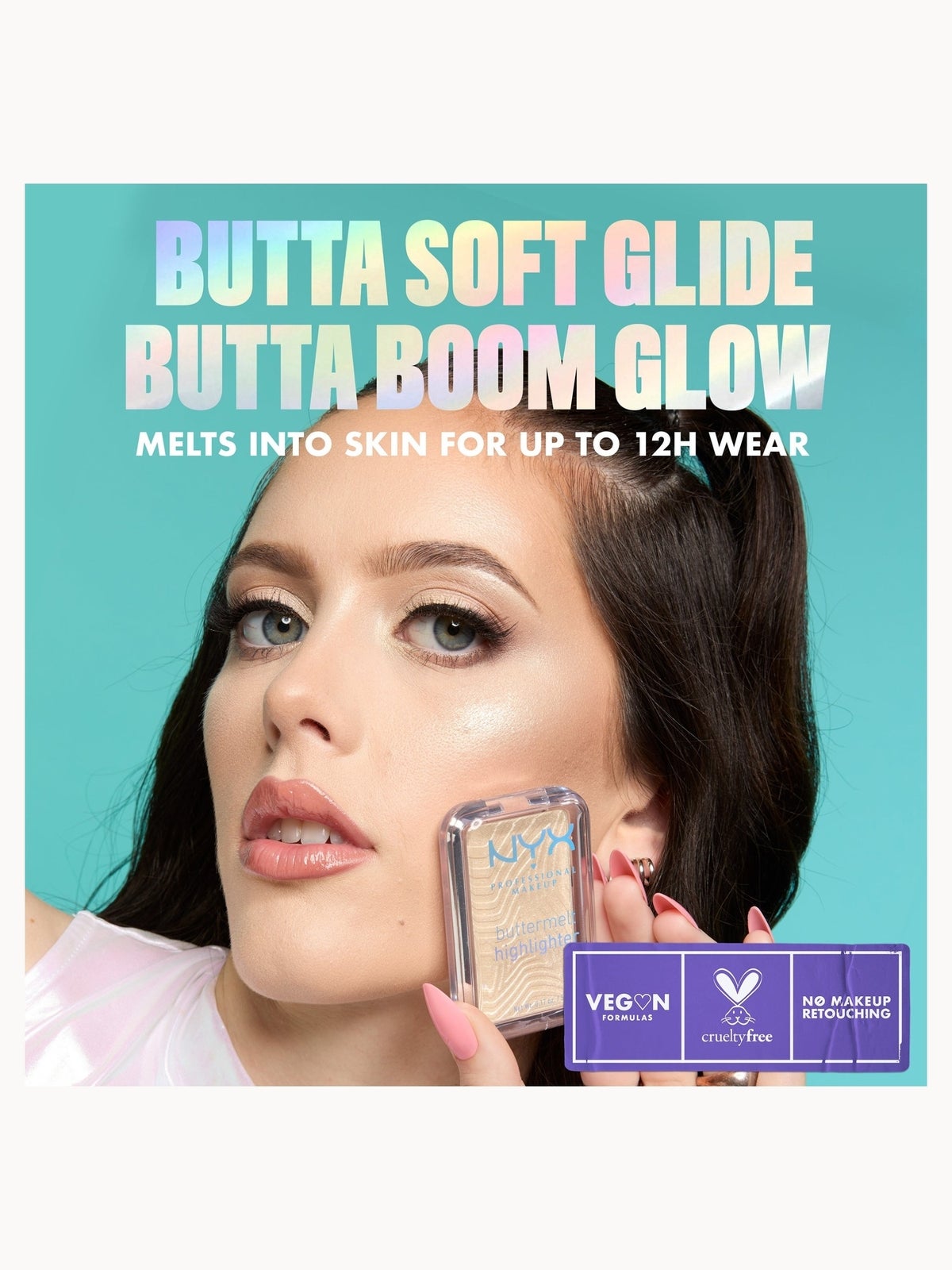 NYX Professional Makeup Buttermelt Highlighter 5g (Various Shades) - Glaze it Butta 3