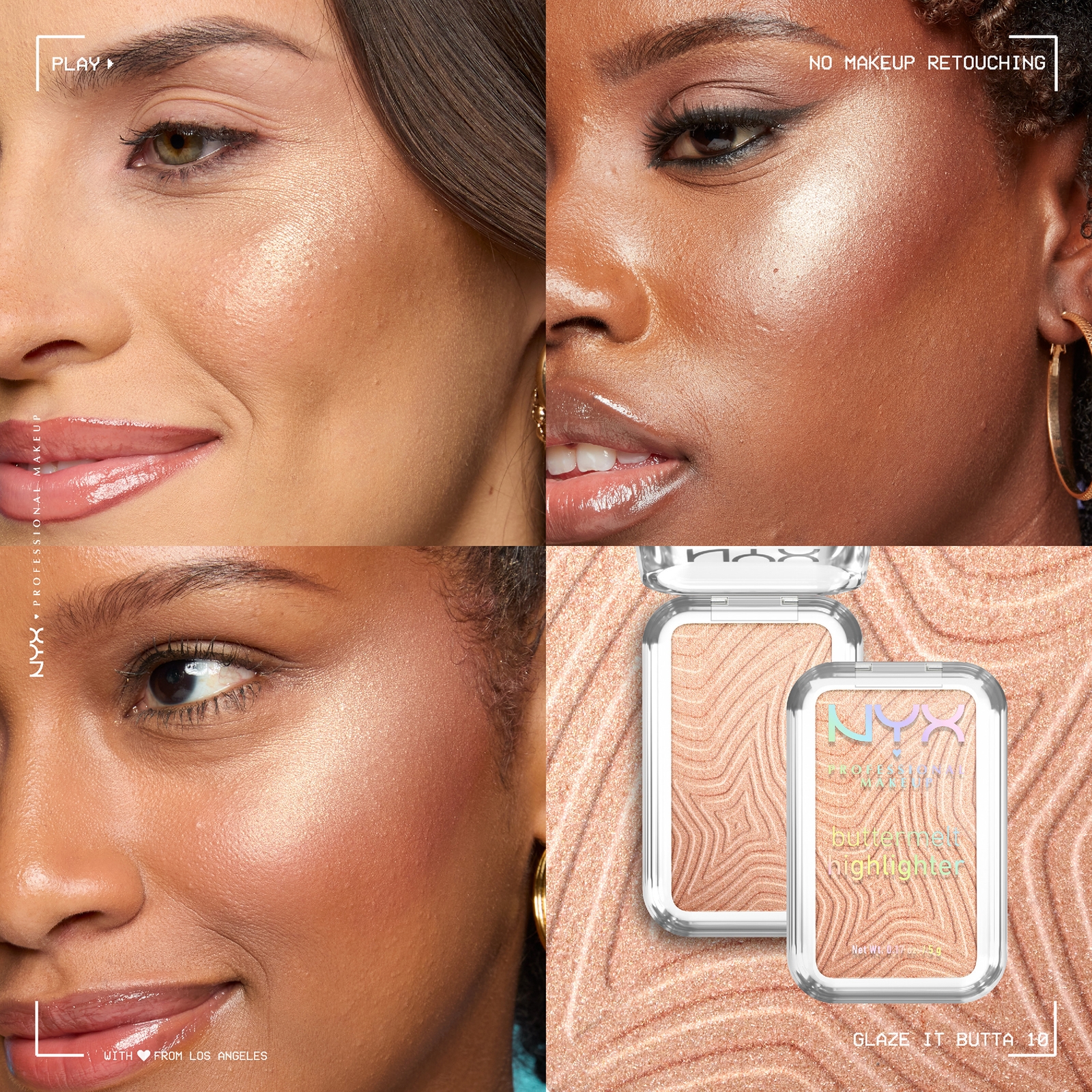 Thumbnail - NYX Professional Makeup Buttermelt Highlighter 5g (Various Shades) - Glaze it Butta