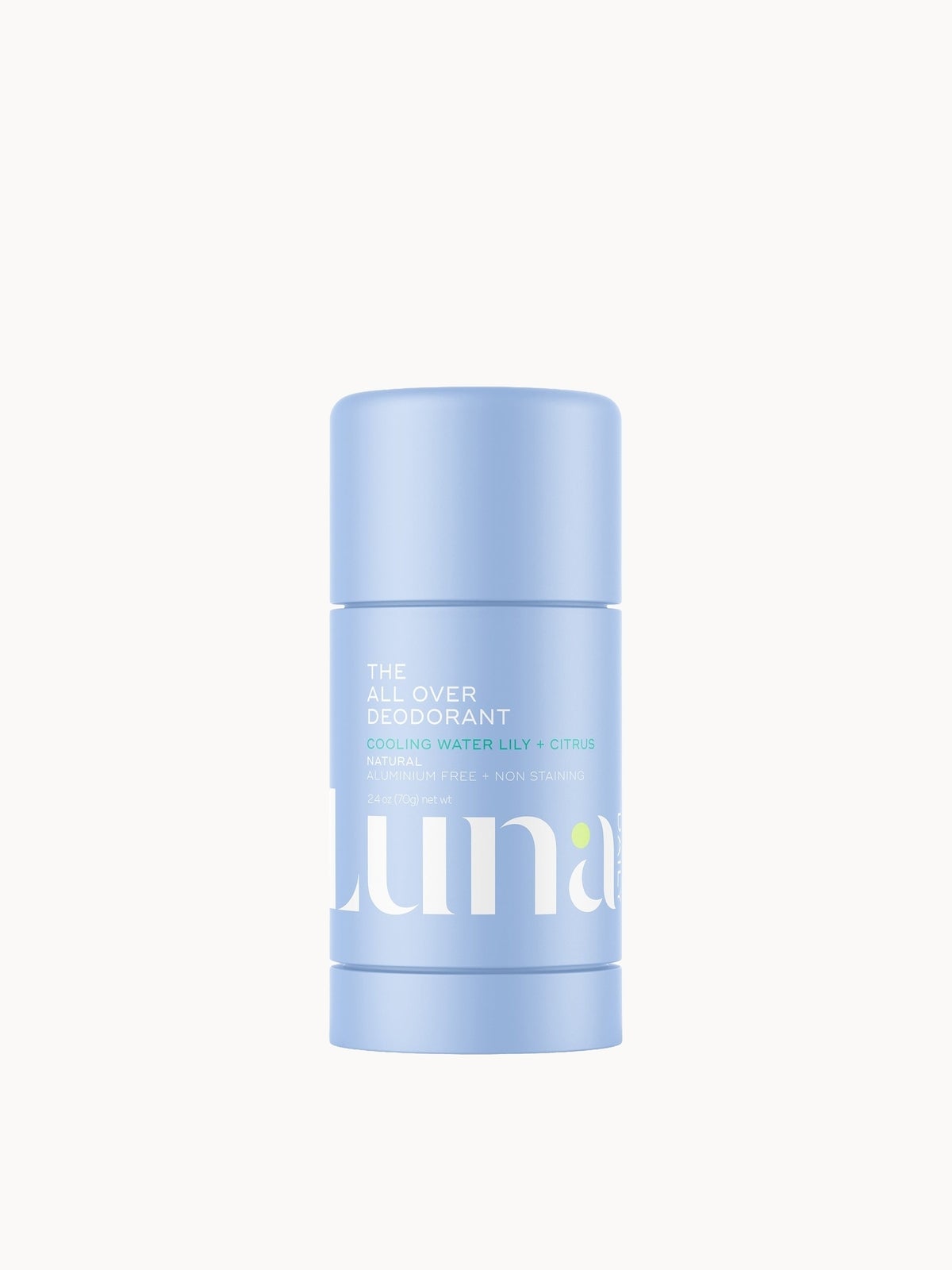 Luna Daily The All Over Deodorant™- Extra-strength, Natural, Non-Staining Body Deodorant Stick- Cooling