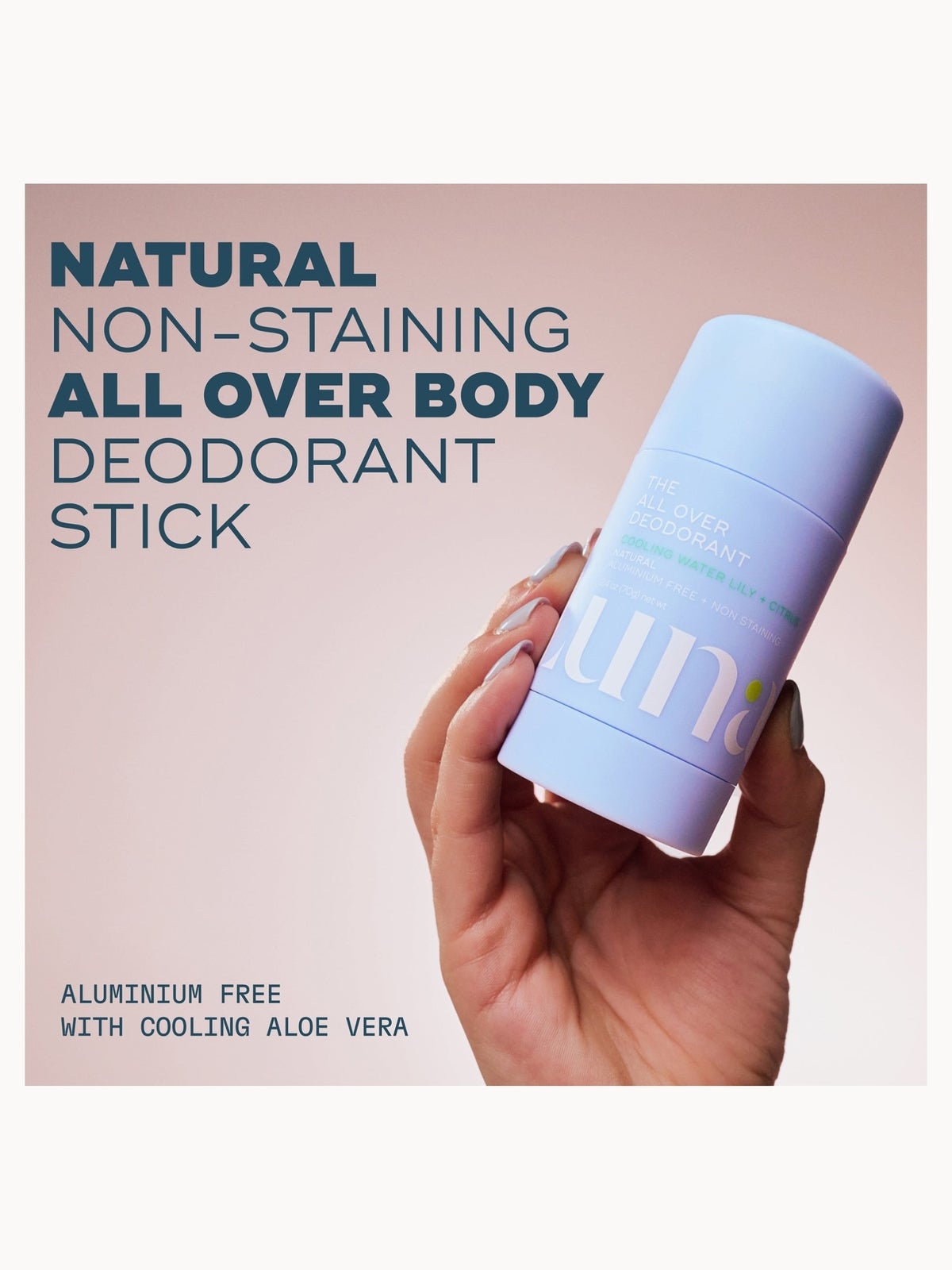 Luna Daily The All Over Deodorant™- Extra-strength, Natural, Non-Staining Body Deodorant Stick- Cooling 2