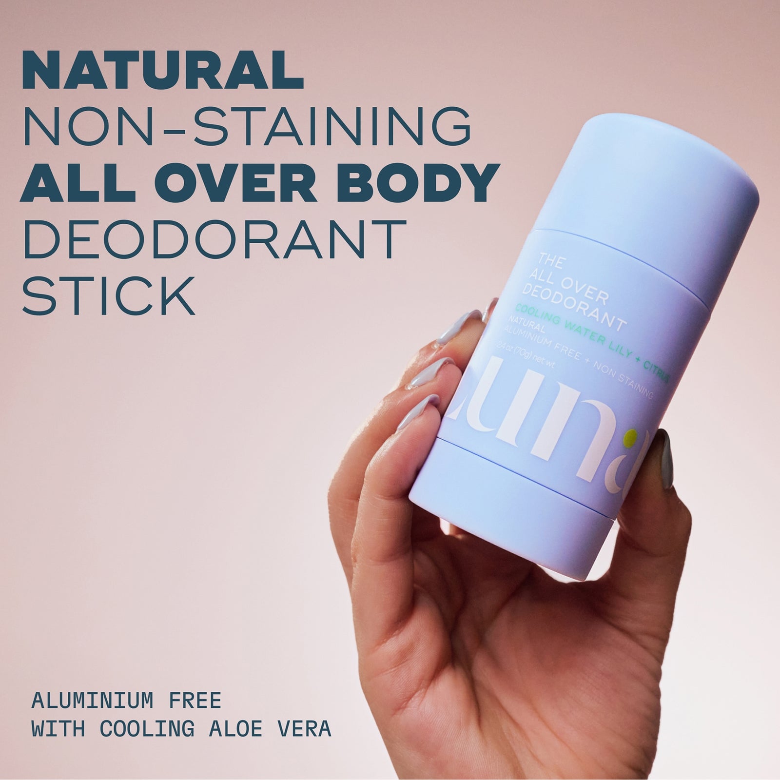 Luna Daily The All Over Deodorant™- Extra-strength, Natural, Non-Staining Body Deodorant Stick- Cooling 2