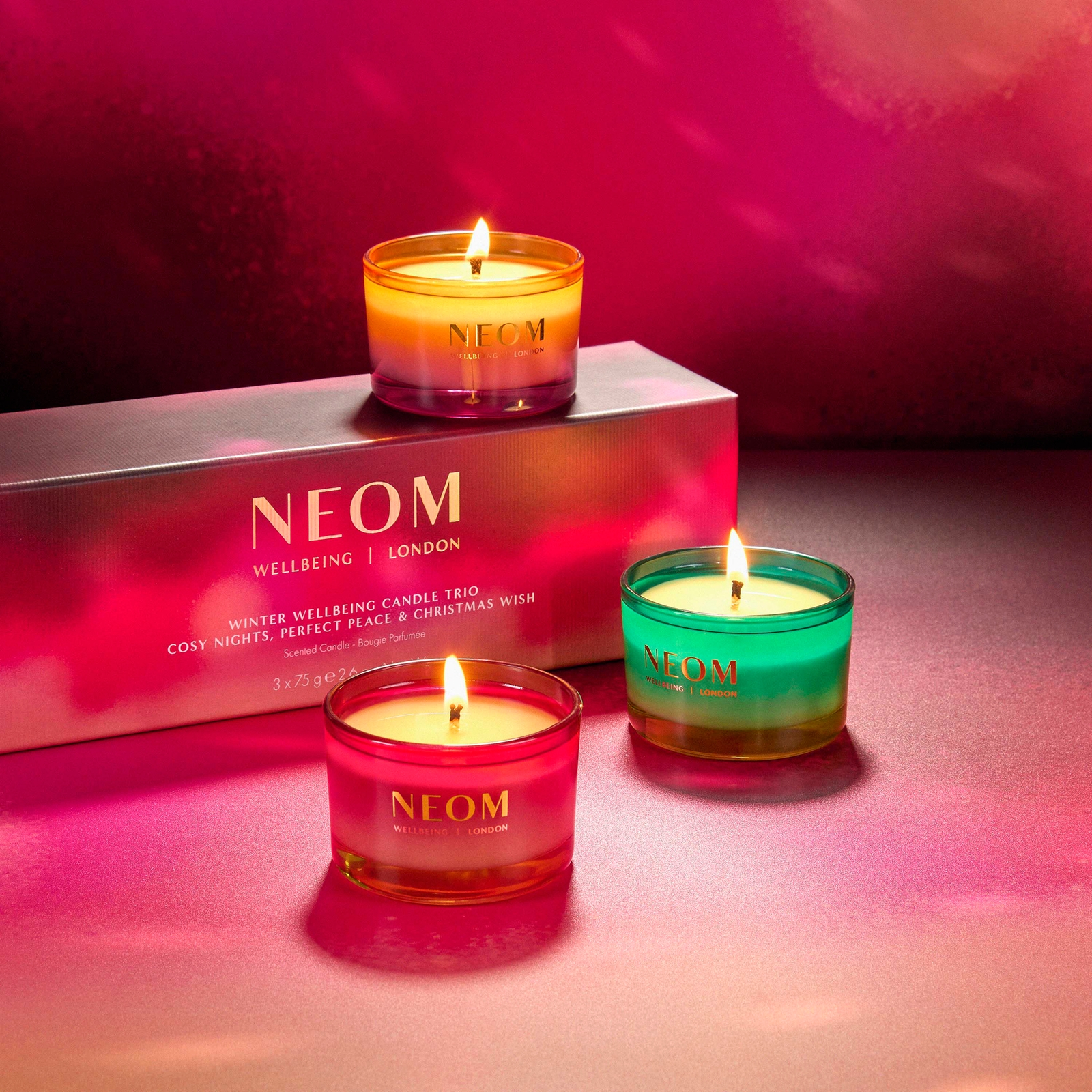 Thumbnail - NEOM Winter Wellbeing Candle Trio