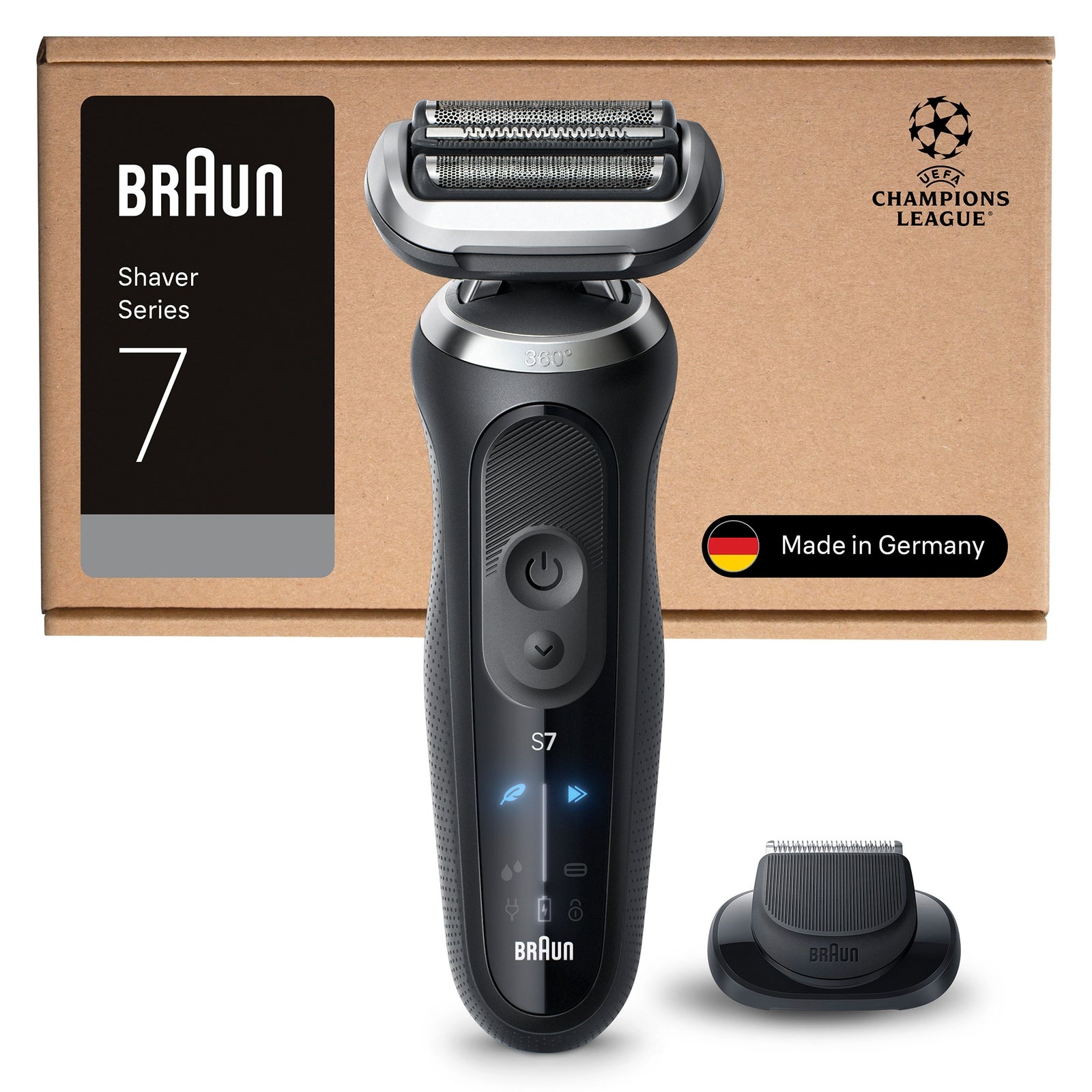 Men's Black Braun Series 7 72-N1200si Electric Shaver