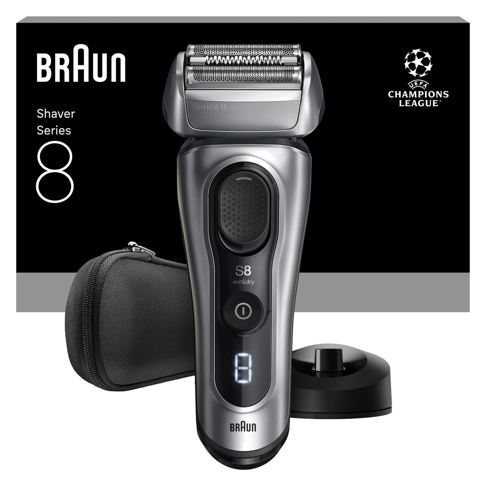 Men's Silver Braun Series 8 8617S Electric Shaver