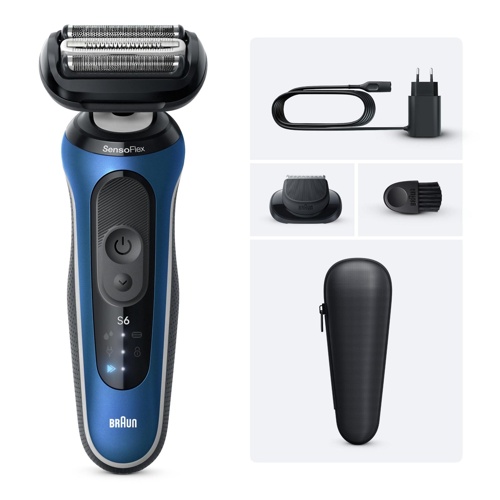 Men's Blue Braun Series 6 62-B1200s Electric Shaver