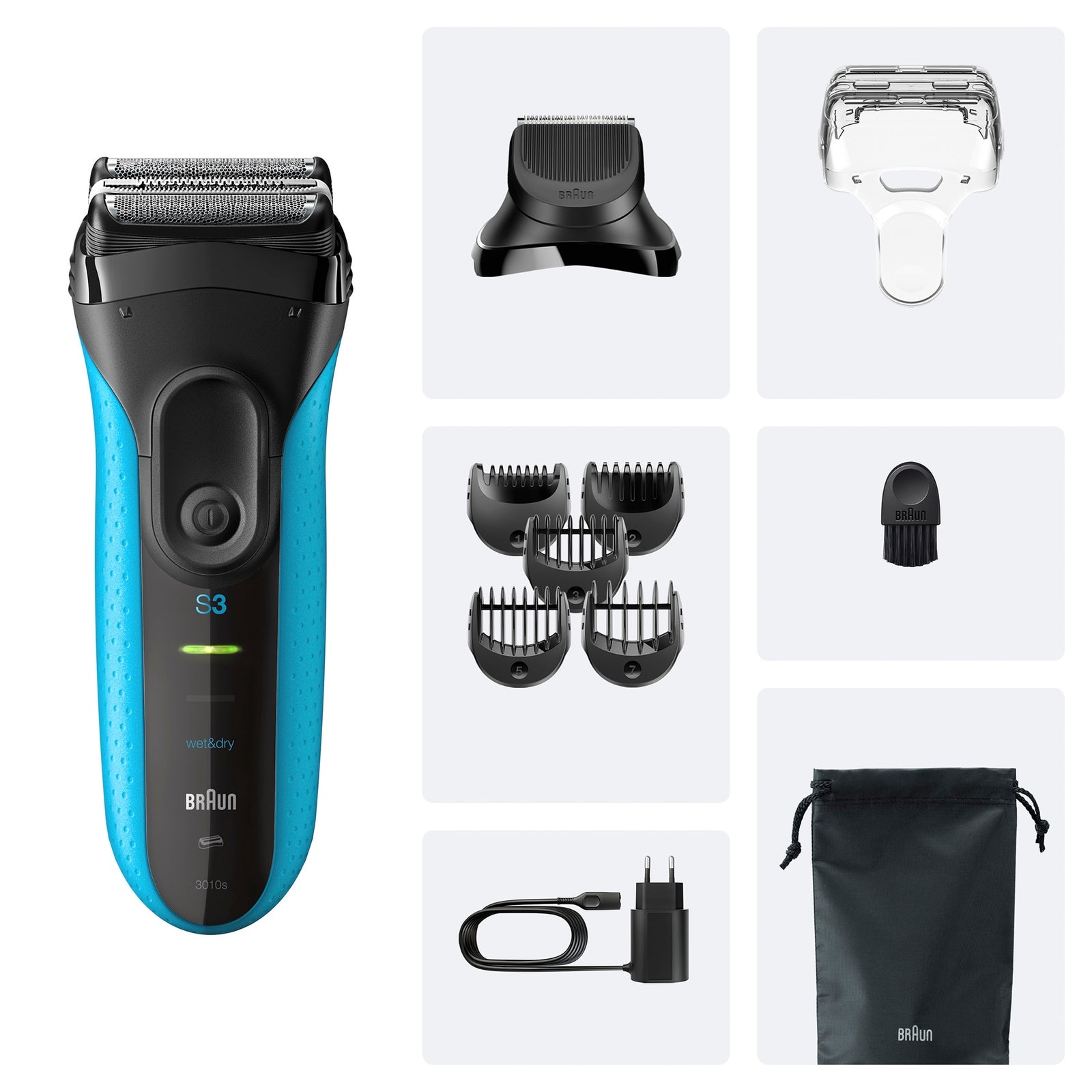 Braun Braun/Schwarz/Blau 735483 Folienrasierer Trimmer - Image 2