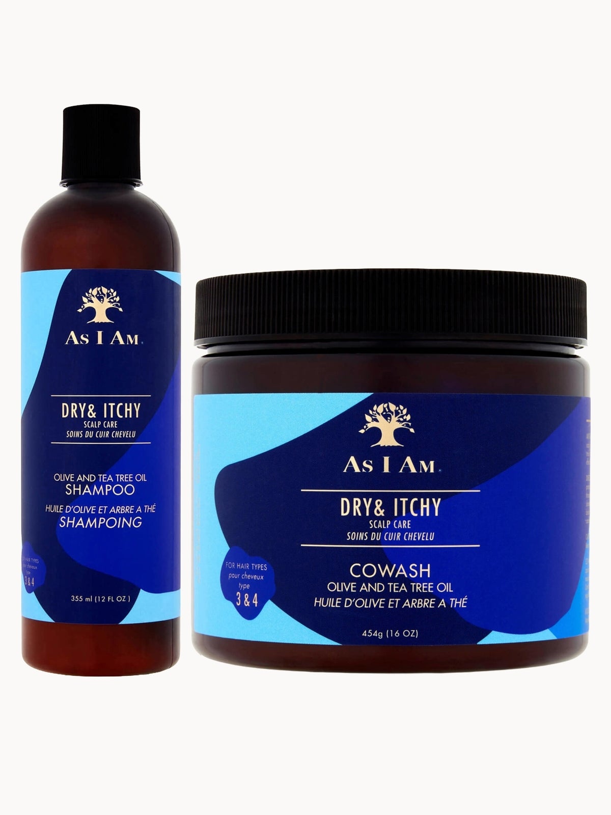 As I Am Dry & Itchy Scalp Care Olive and Tea Trea Oil Shampoo & Co-Wash