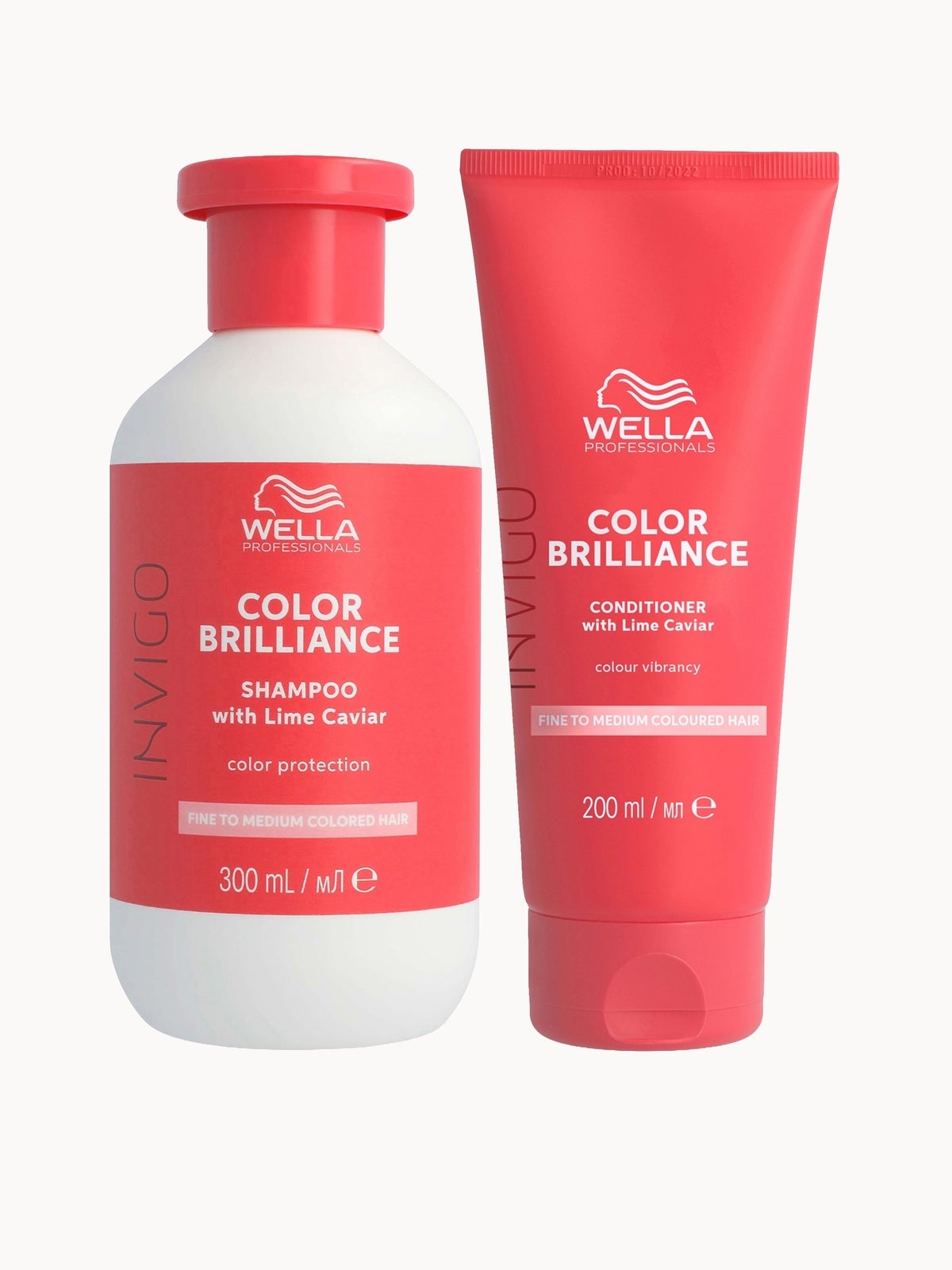 Wella Professionals Care Invigo Color Brilliance Colour Protection Shampoo & Conditioner for Fine Medium Hair 300ml