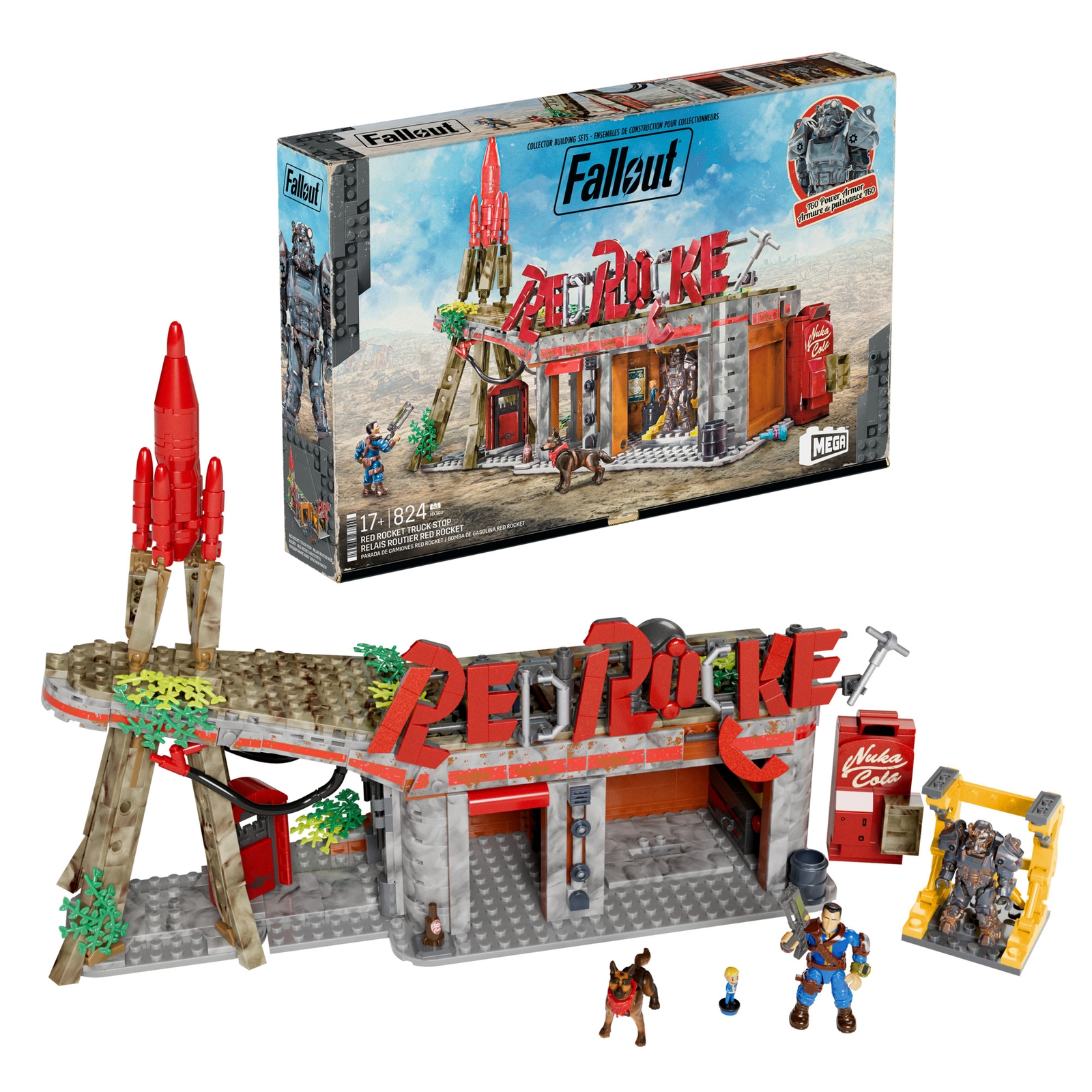 Image of MEGA Fallout Red Rocket Truck Stop Building Set
