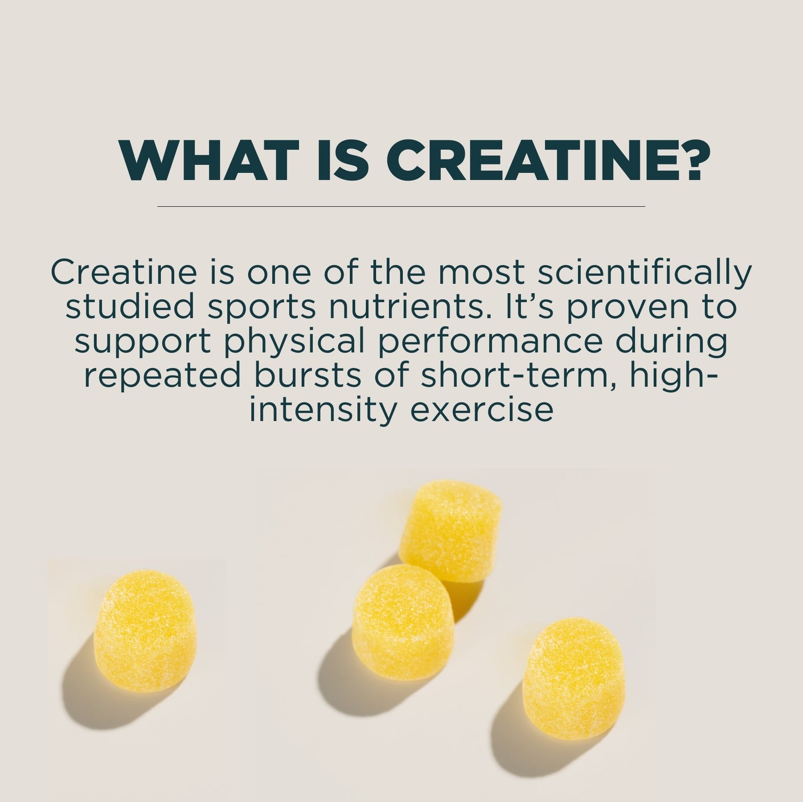Myprotein Creatine Gummies - 90 GUMMIES - 30servings - Lemon
