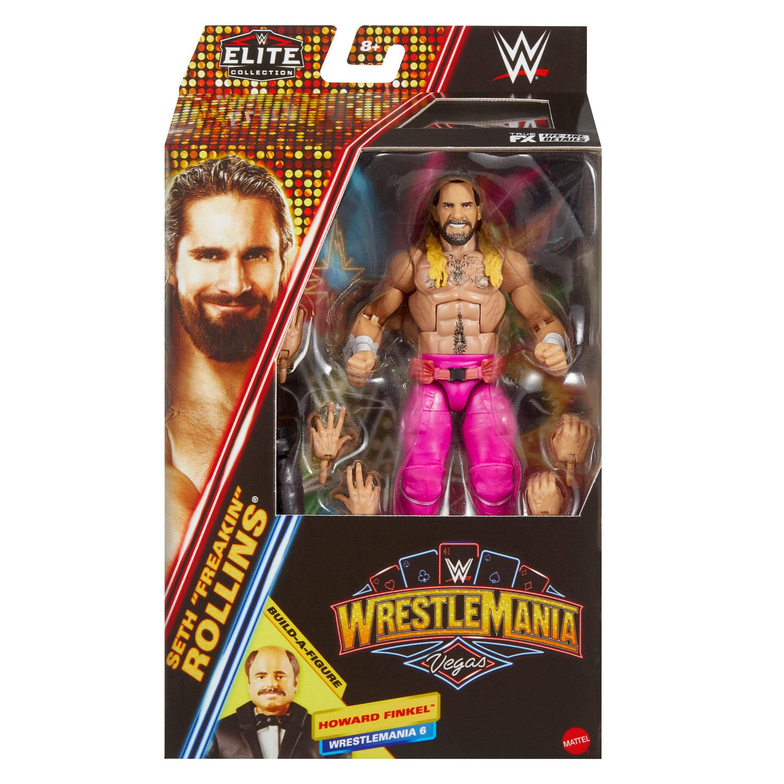 Image of WWE Elite Premium Live Event WrestleMania Seth Freakin Rollins Action Figure (6 )