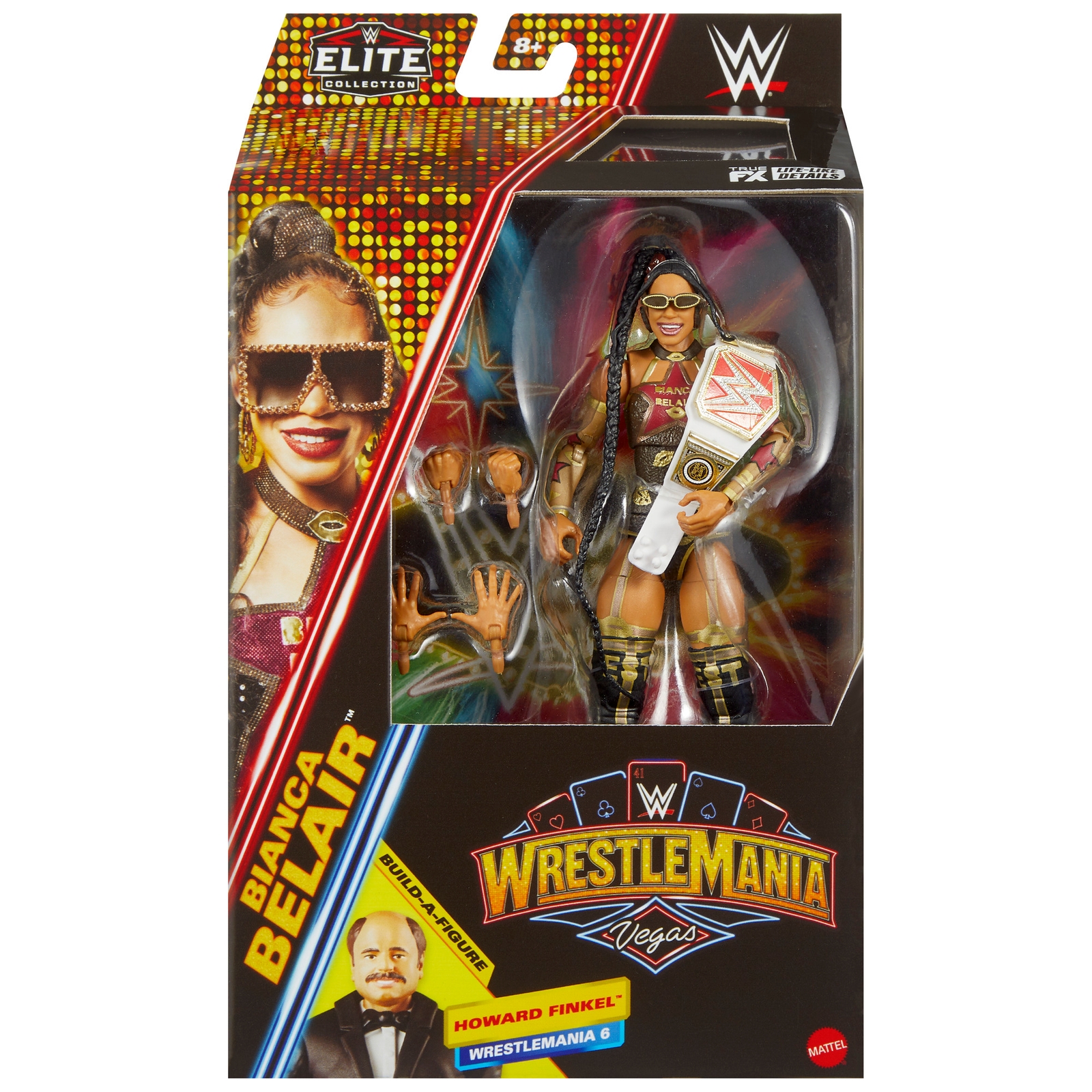 Image of WWE Elite Premium Live Event WrestleMania Bianca Belair Action Figure (6 )
