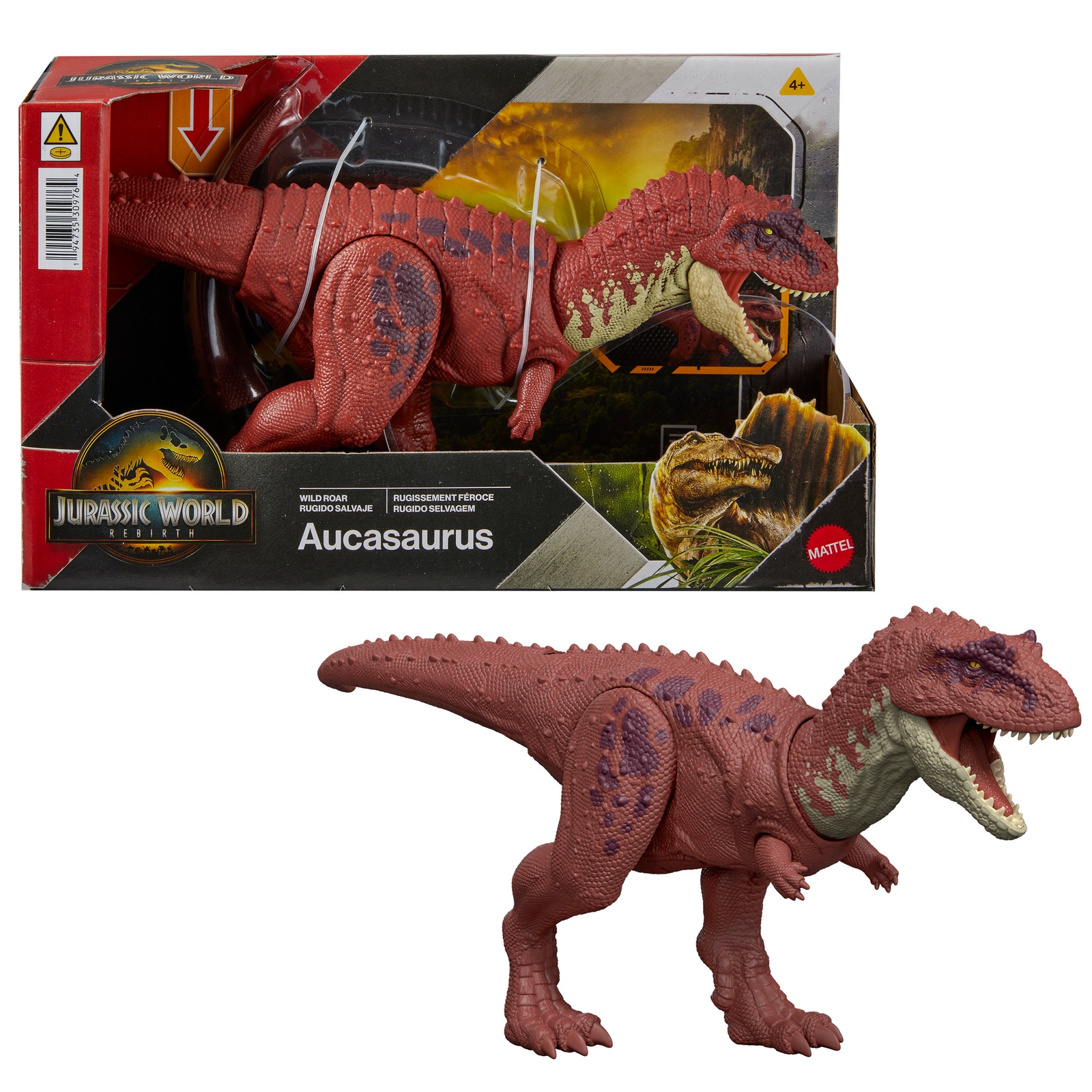 Image of Jurassic World Saga Wild Roar: Aucasaurus Dinosaur Figure