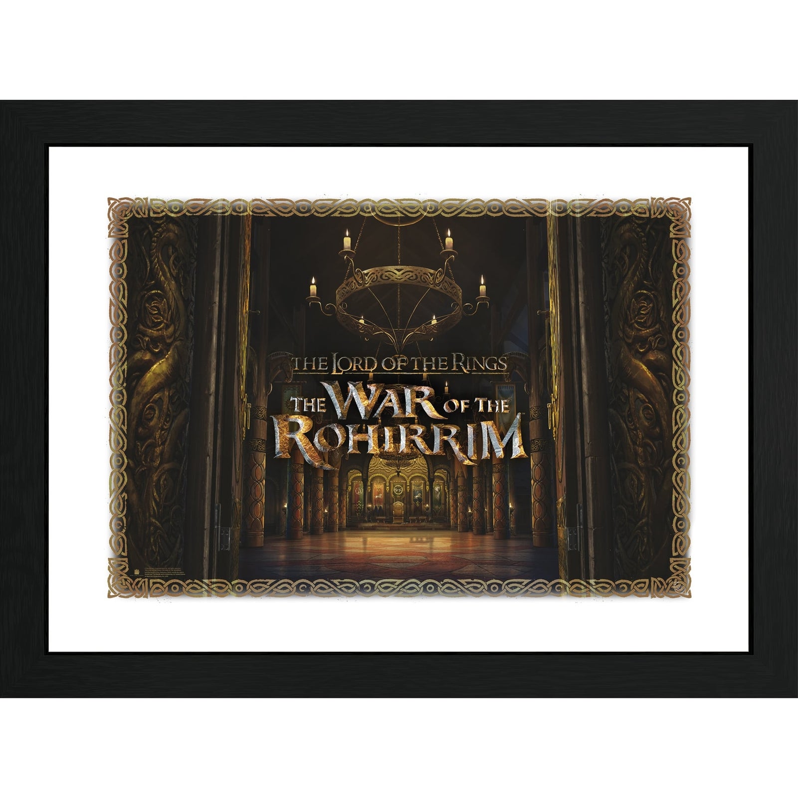 The Lord of the Rings War of Rohirrim  Teaser Art S1  30 x 40cm Framed Collector Print
