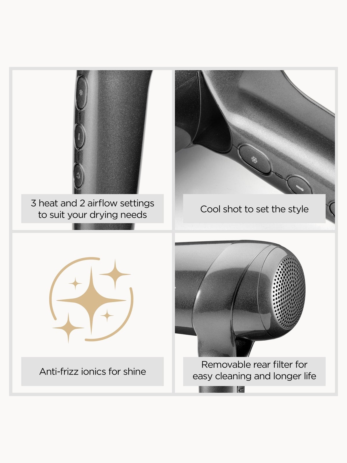 BaByliss Titanium Shine Digital Motor Lightweight Compact Hair Dryer, photo 2